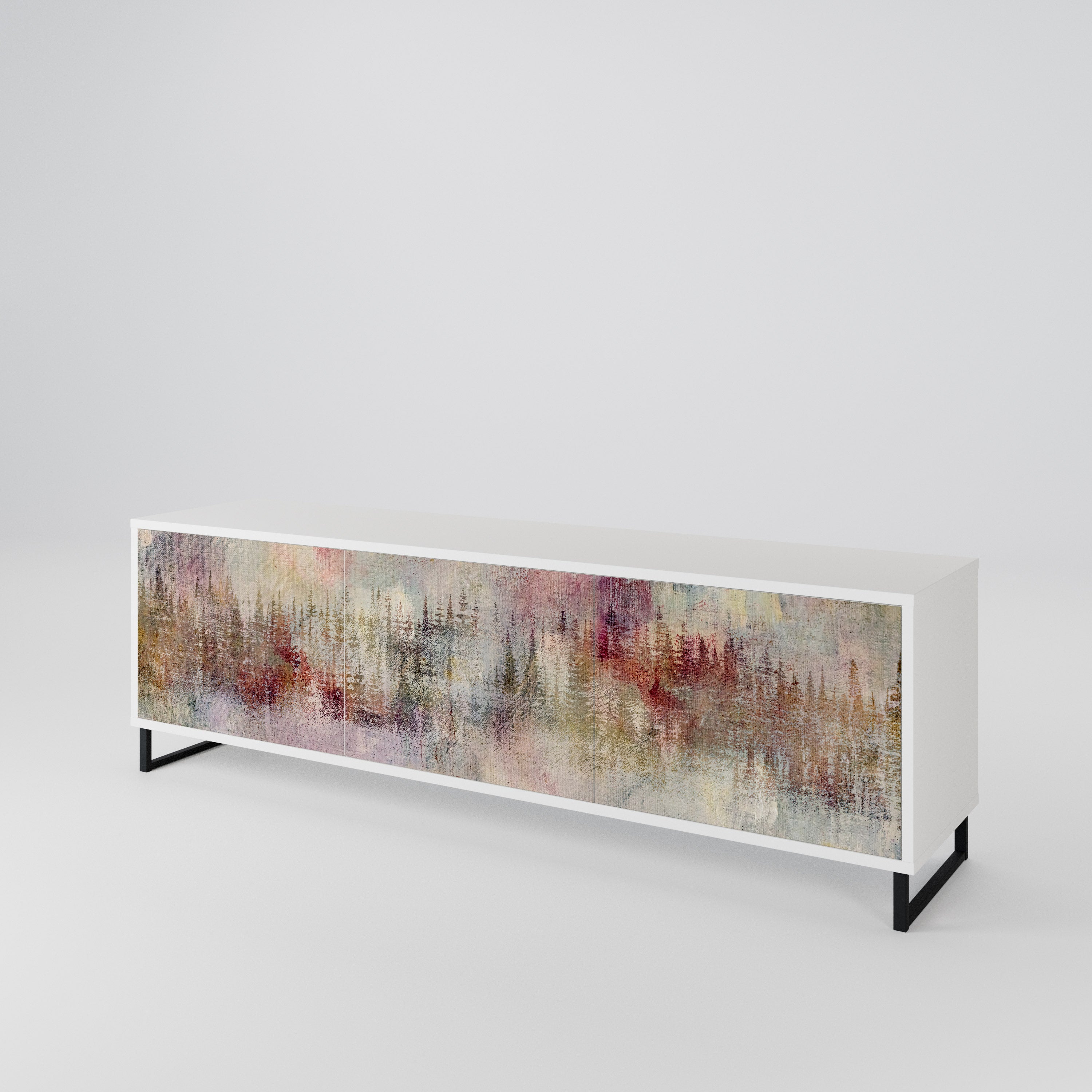 VEILED SUMMIT Mueble de TV de 3 Puertas