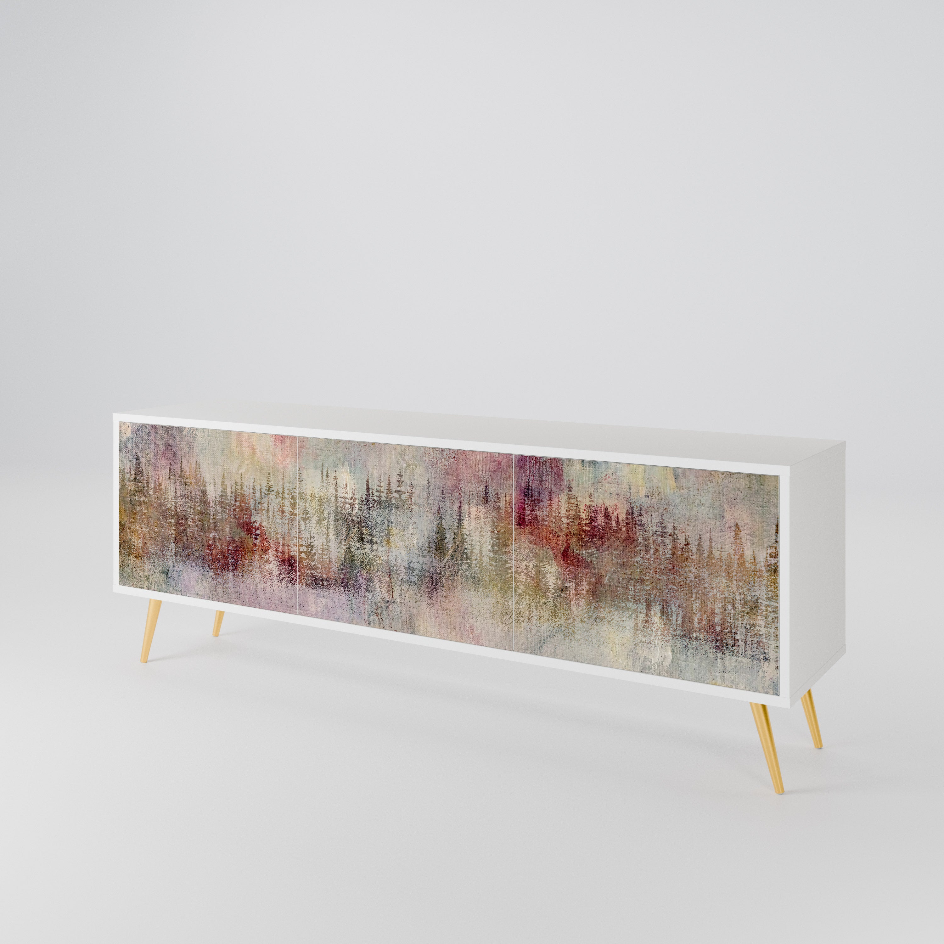 VEILED SUMMIT Mueble de TV de 3 Puertas