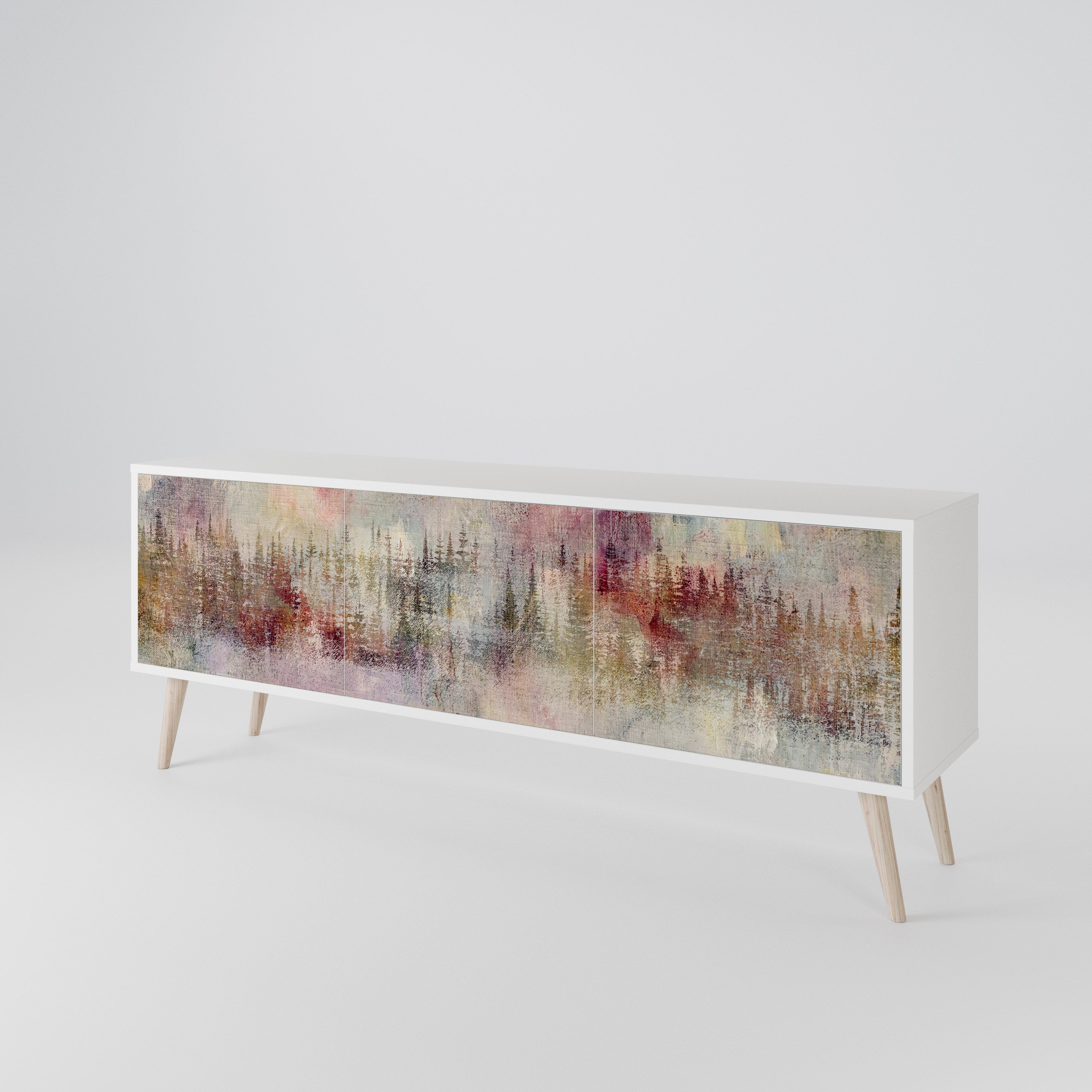 VEILED SUMMIT Mueble de TV de 3 Puertas