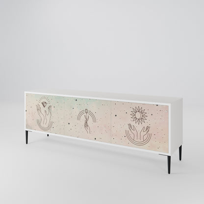 DELICATE BEAUTY Mueble de TV de 3 Puertas