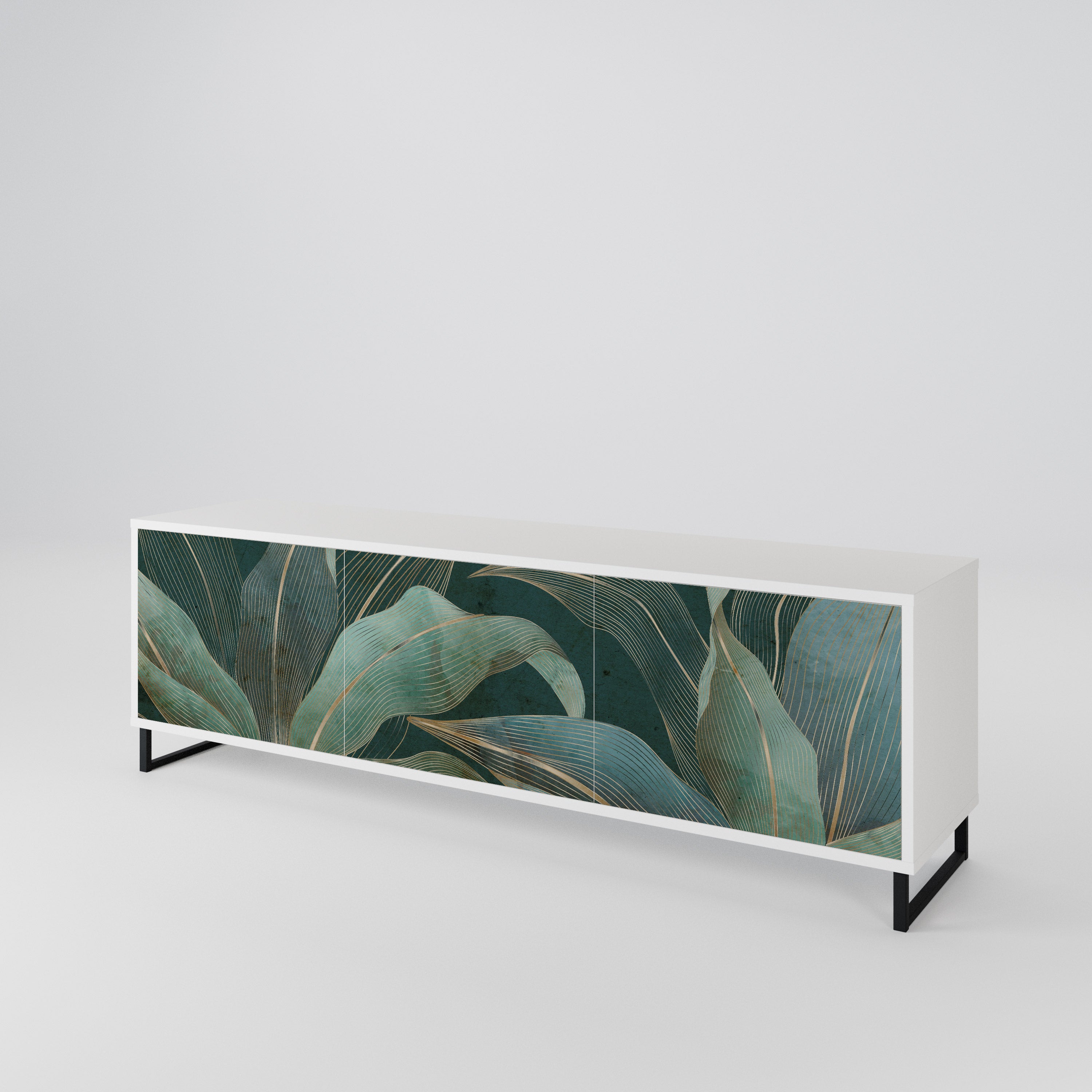 ROYAL GREEN Mueble de TV de 3 Puertas