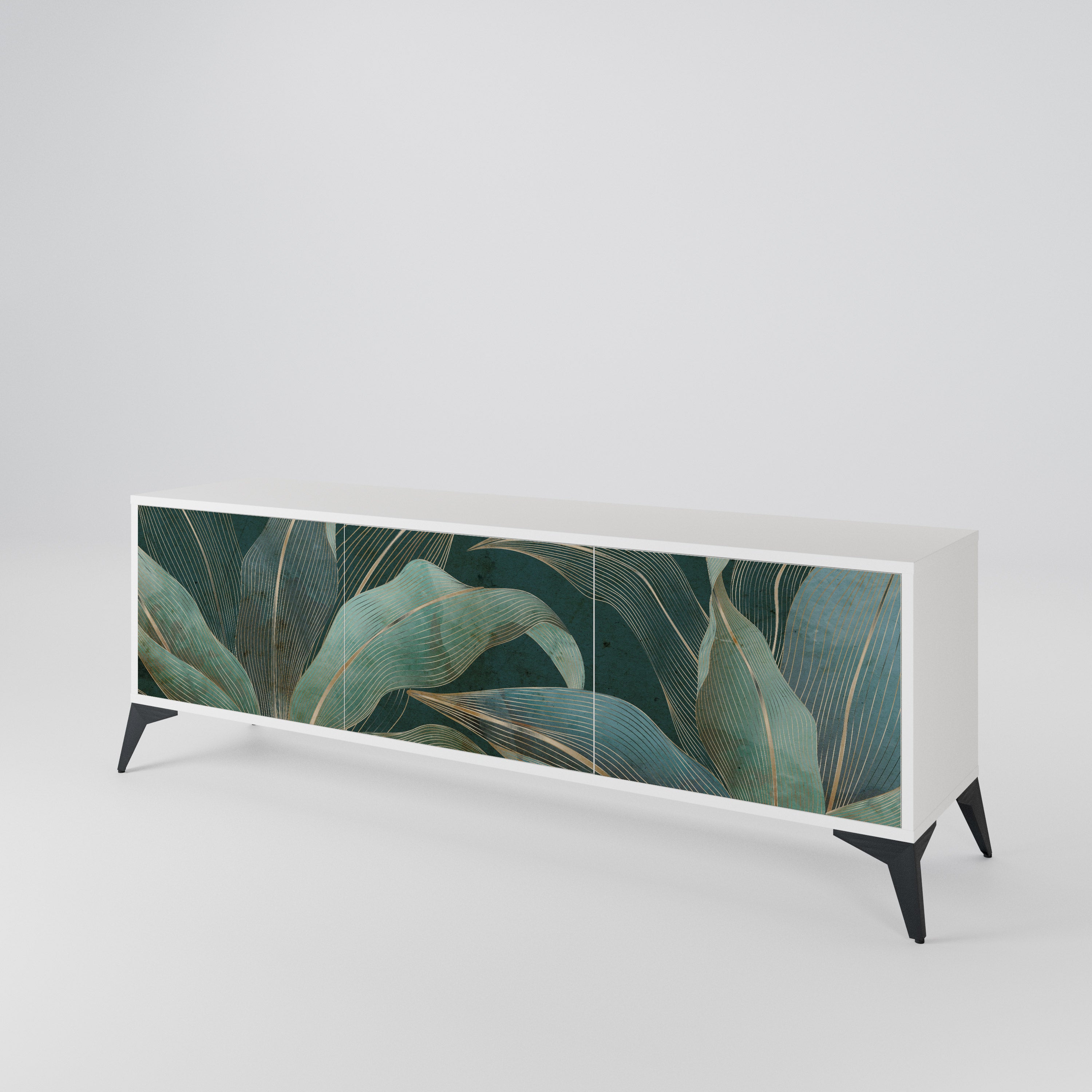 ROYAL GREEN Mueble de TV de 3 Puertas