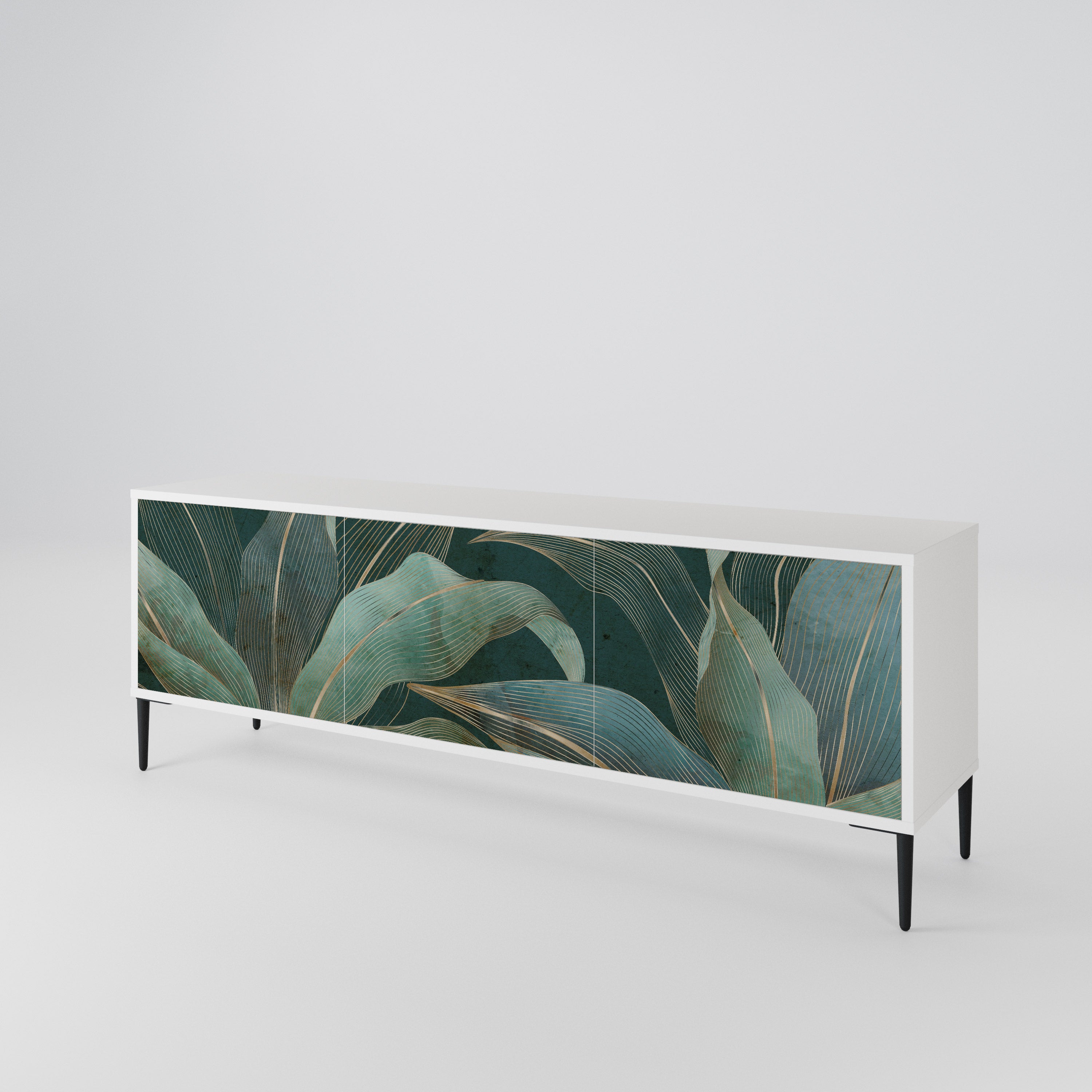ROYAL GREEN Mueble de TV de 3 Puertas