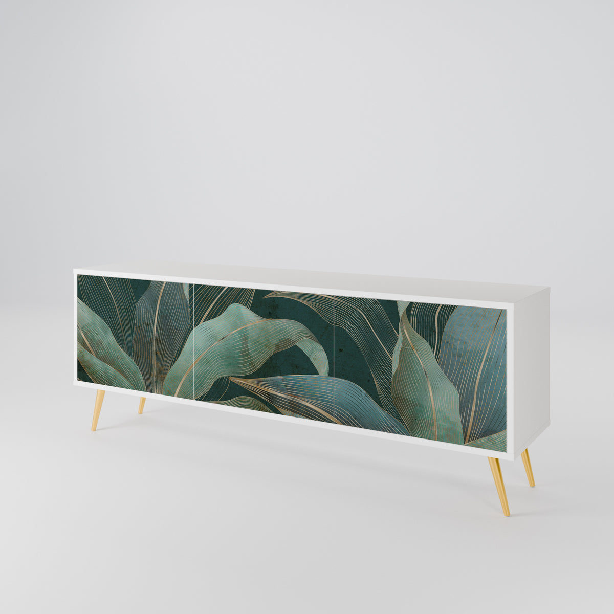 ROYAL GREEN Mueble de TV de 3 Puertas
