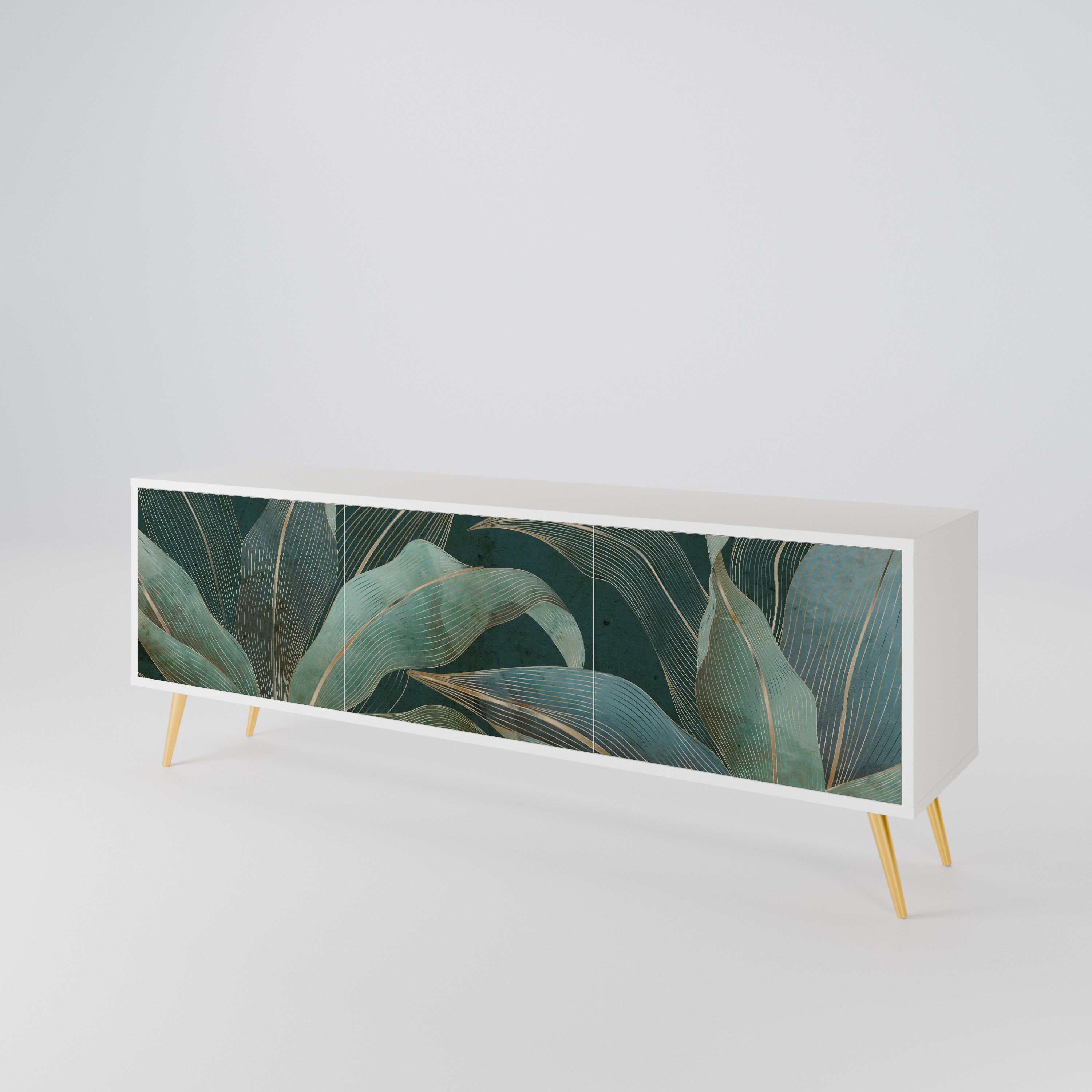 ROYAL GREEN Mueble de TV de 3 Puertas