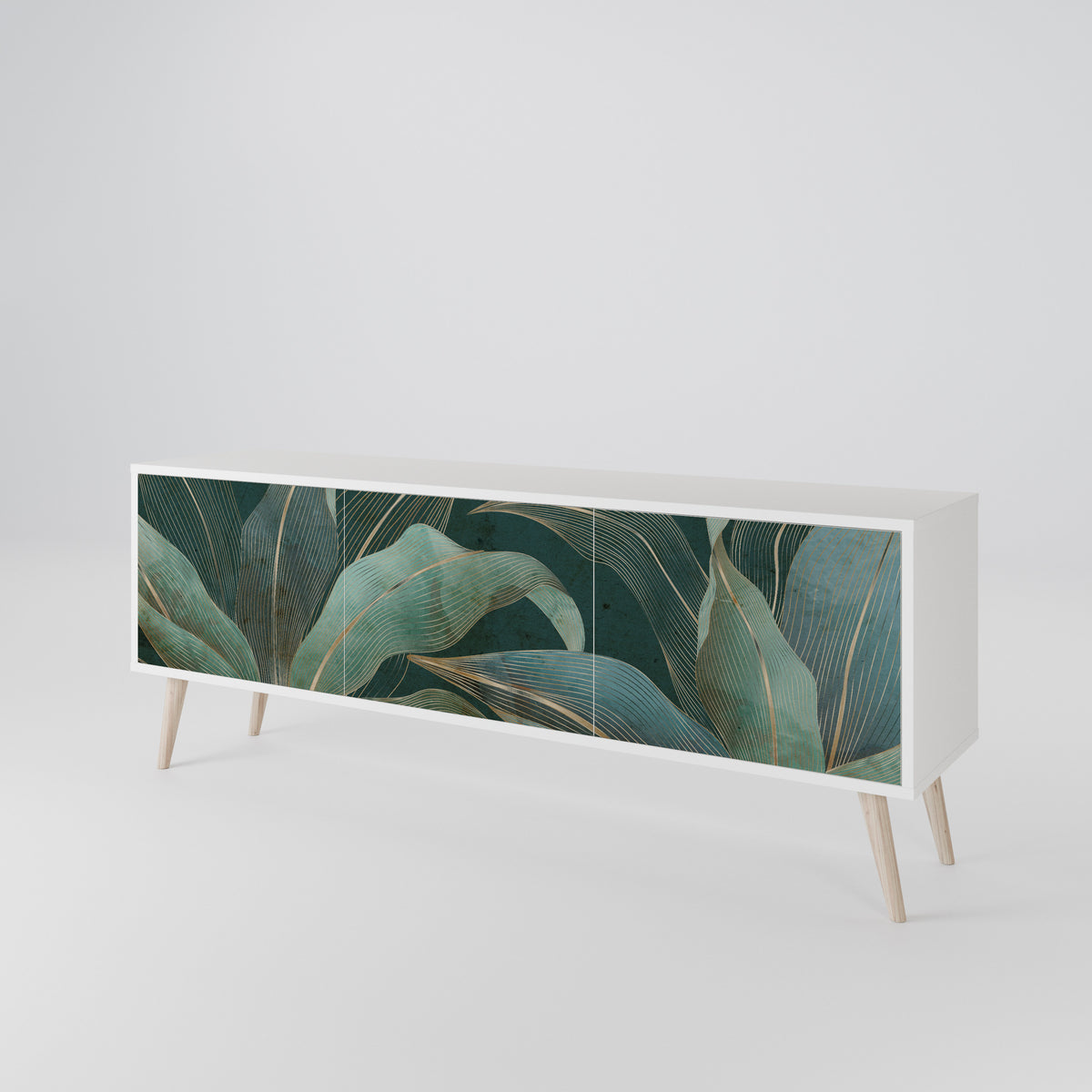 ROYAL GREEN Mueble de TV de 3 Puertas