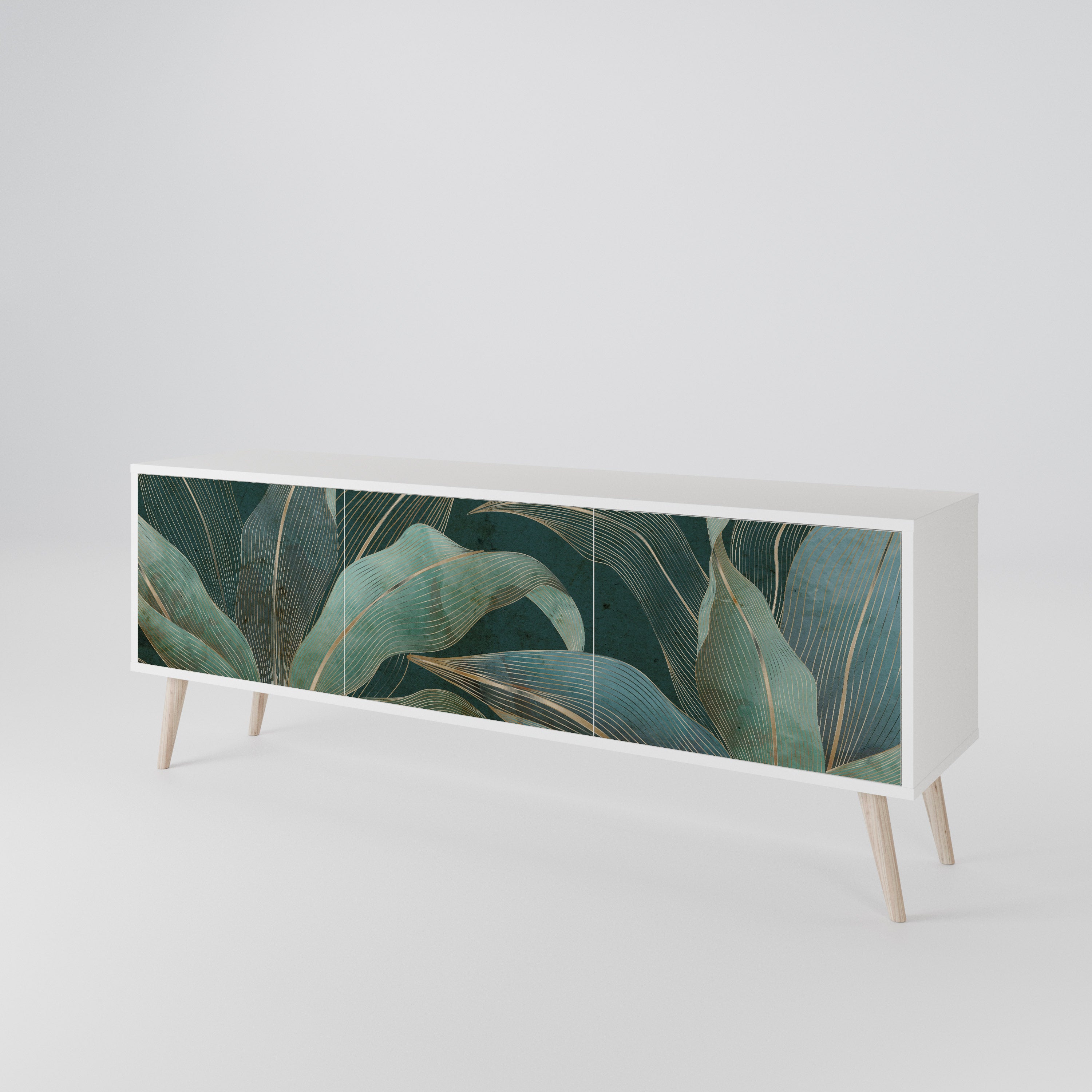 ROYAL GREEN Mueble de TV de 3 Puertas