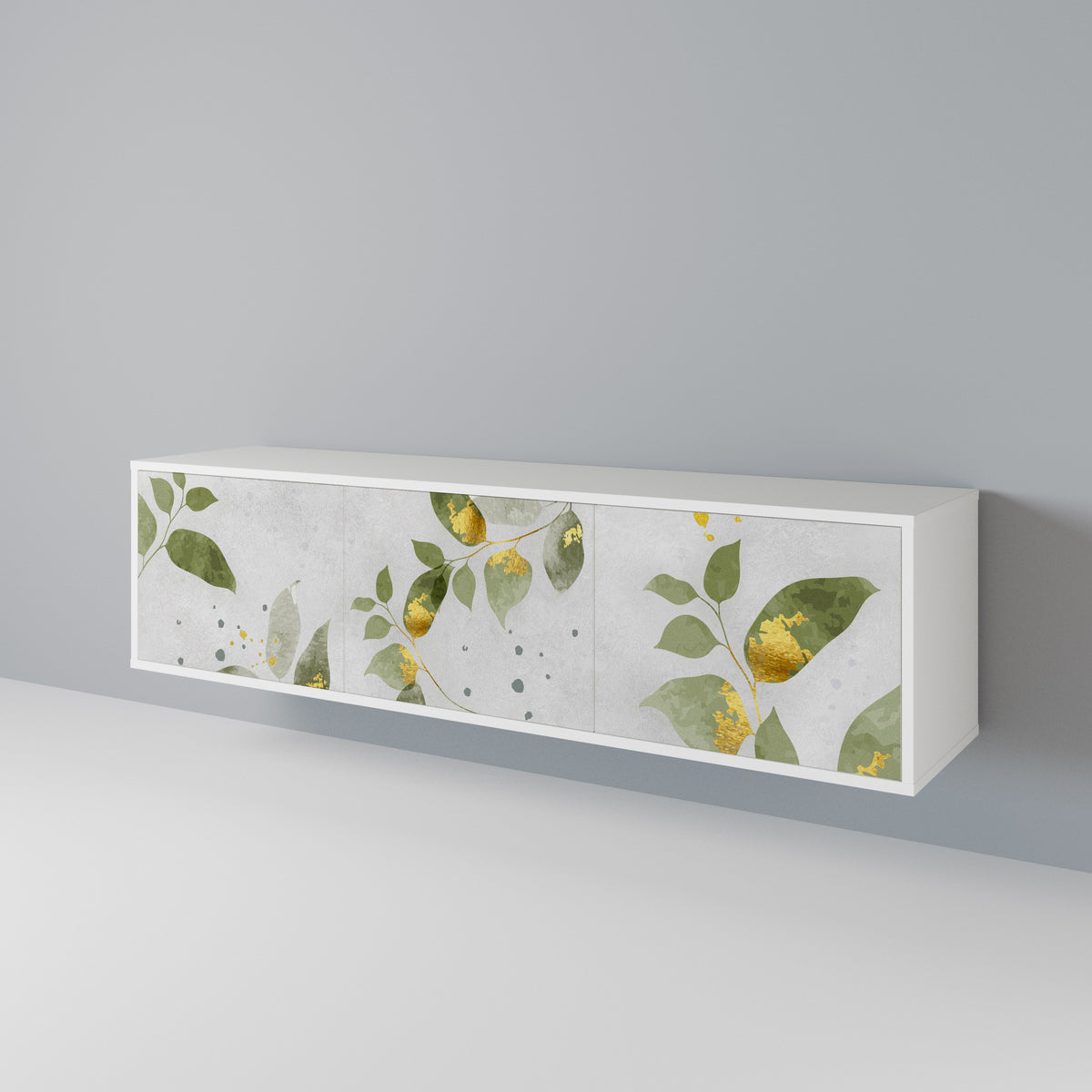 ELEGANT BOTANICS Mueble de TV de 3 Puertas