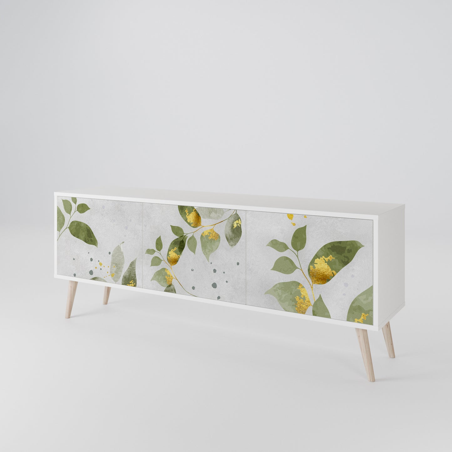 ELEGANT BOTANICS Mueble de TV de 3 Puertas