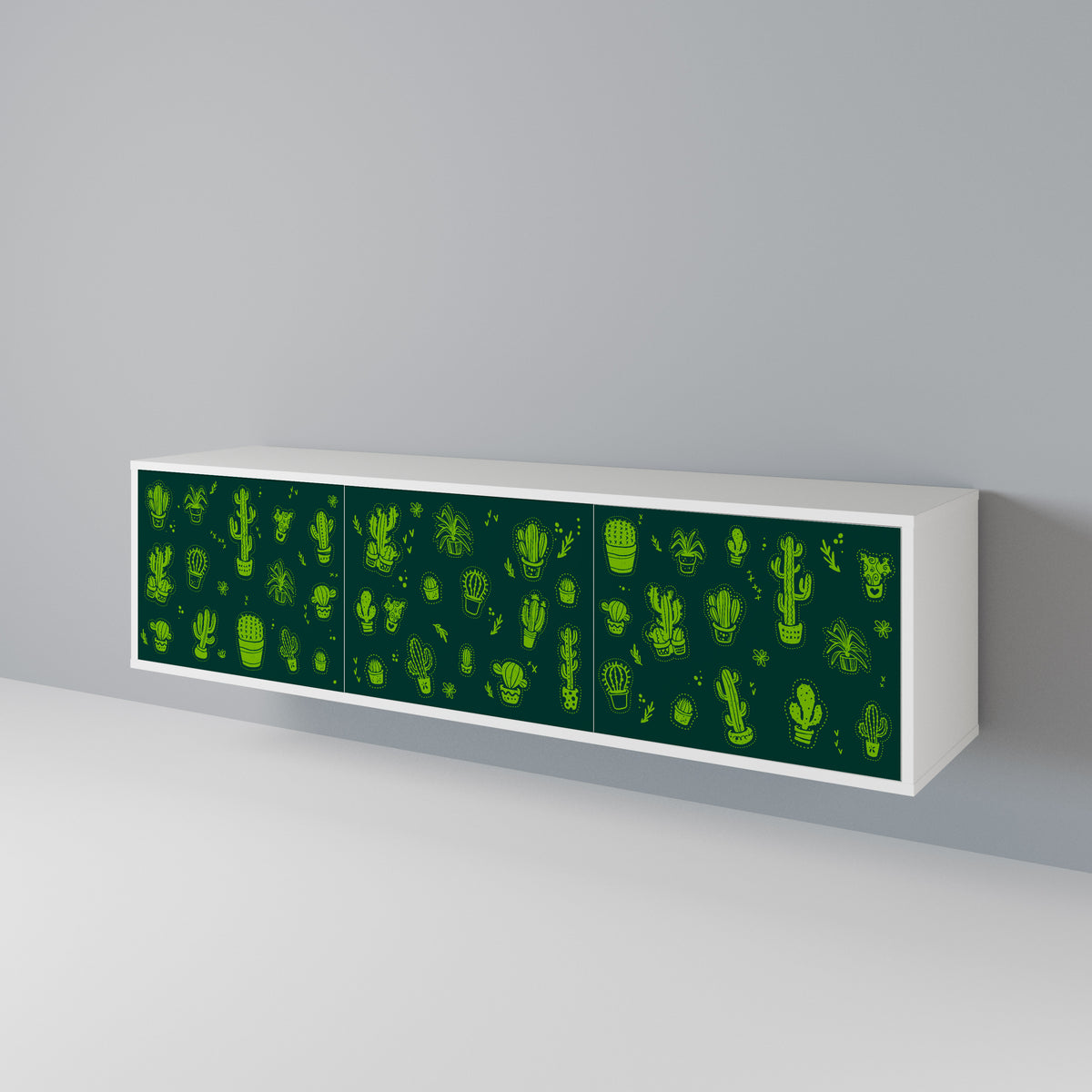DESERT GREEN Mueble de TV de 3 Puertas