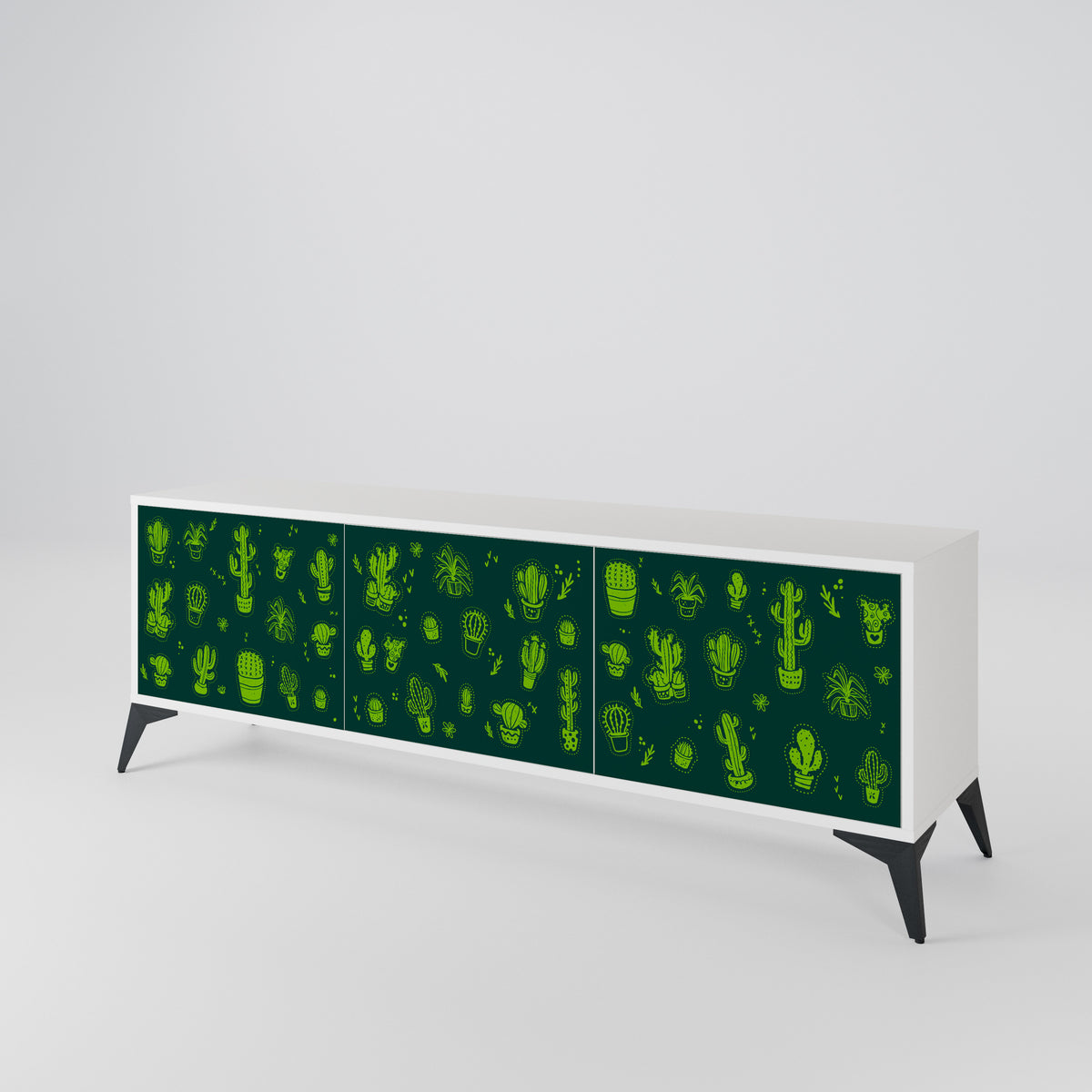 DESERT GREEN Mueble de TV de 3 Puertas