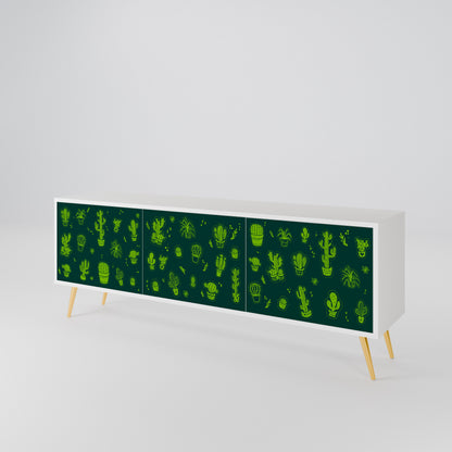 DESERT GREEN Mueble de TV de 3 Puertas