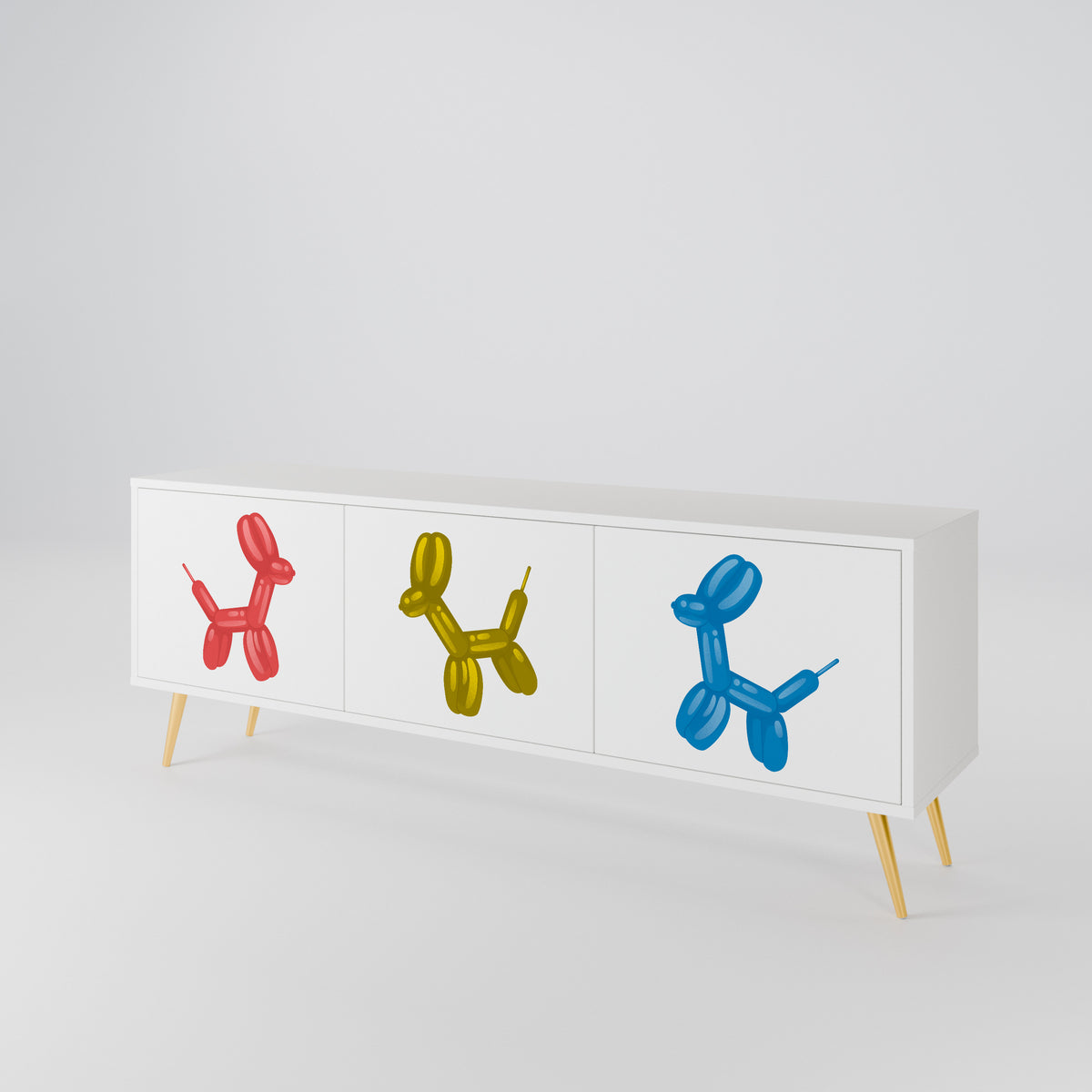 CHILDHOOD MEMORY Mueble de TV de 3 Puertas