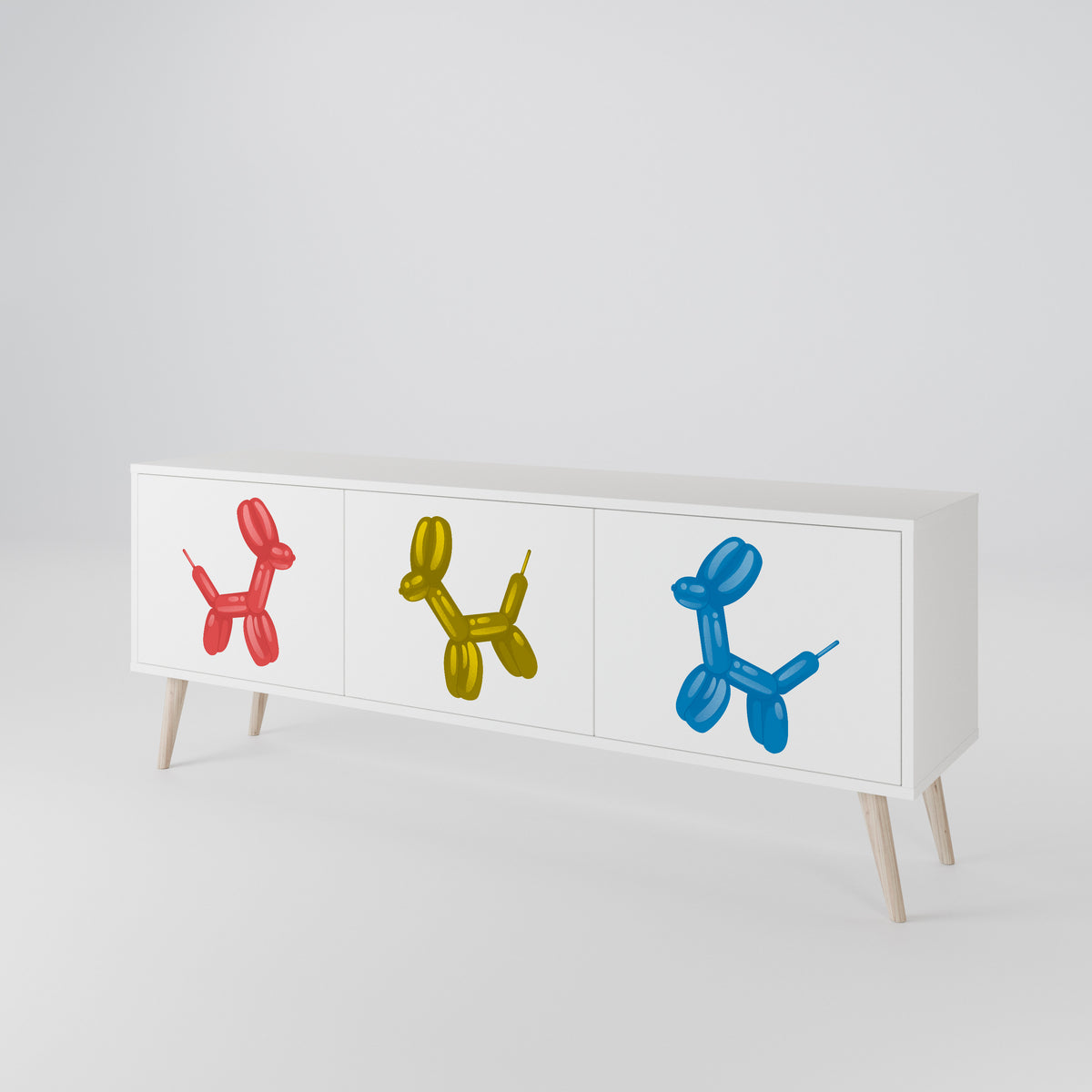 CHILDHOOD MEMORY Mueble de TV de 3 Puertas