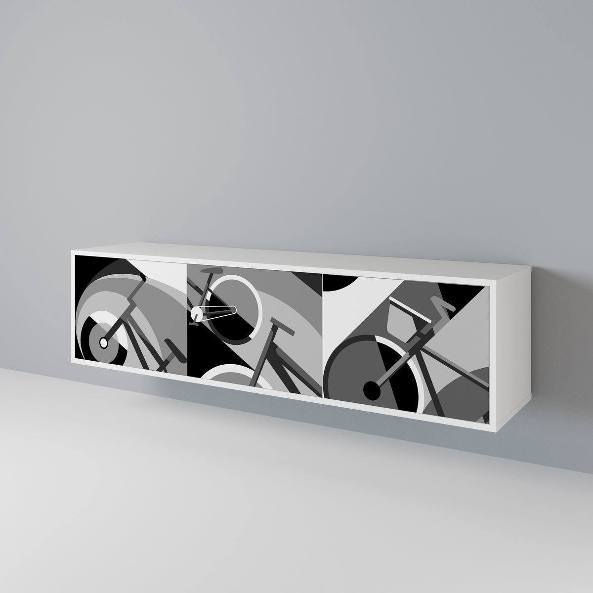 BIKE ENERGY Mueble de TV de 3 Puertas
