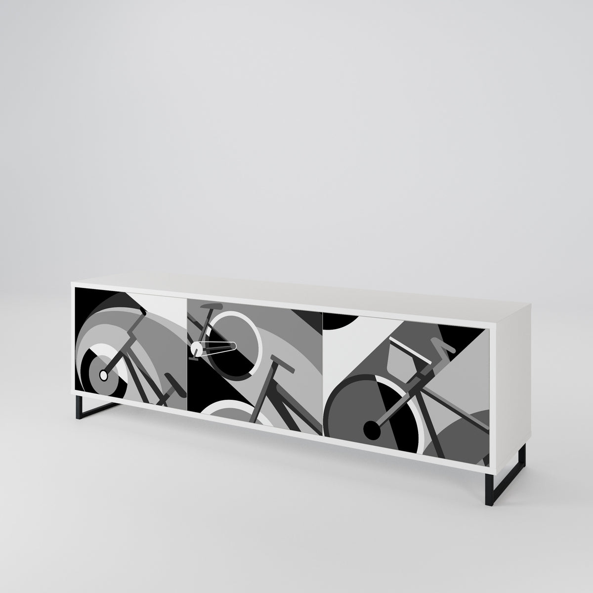 BIKE ENERGY Mueble de TV de 3 Puertas