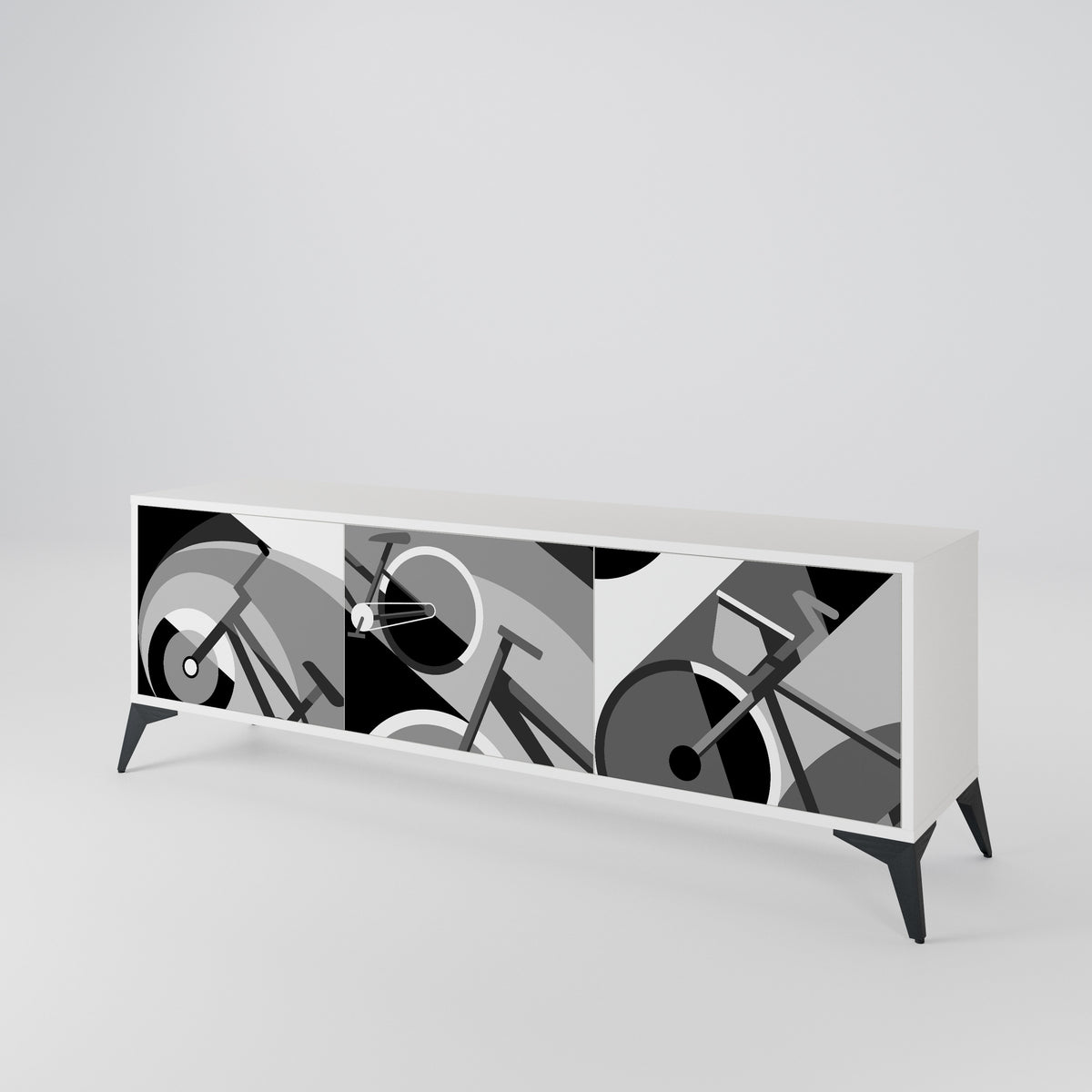 BIKE ENERGY Mueble de TV de 3 Puertas