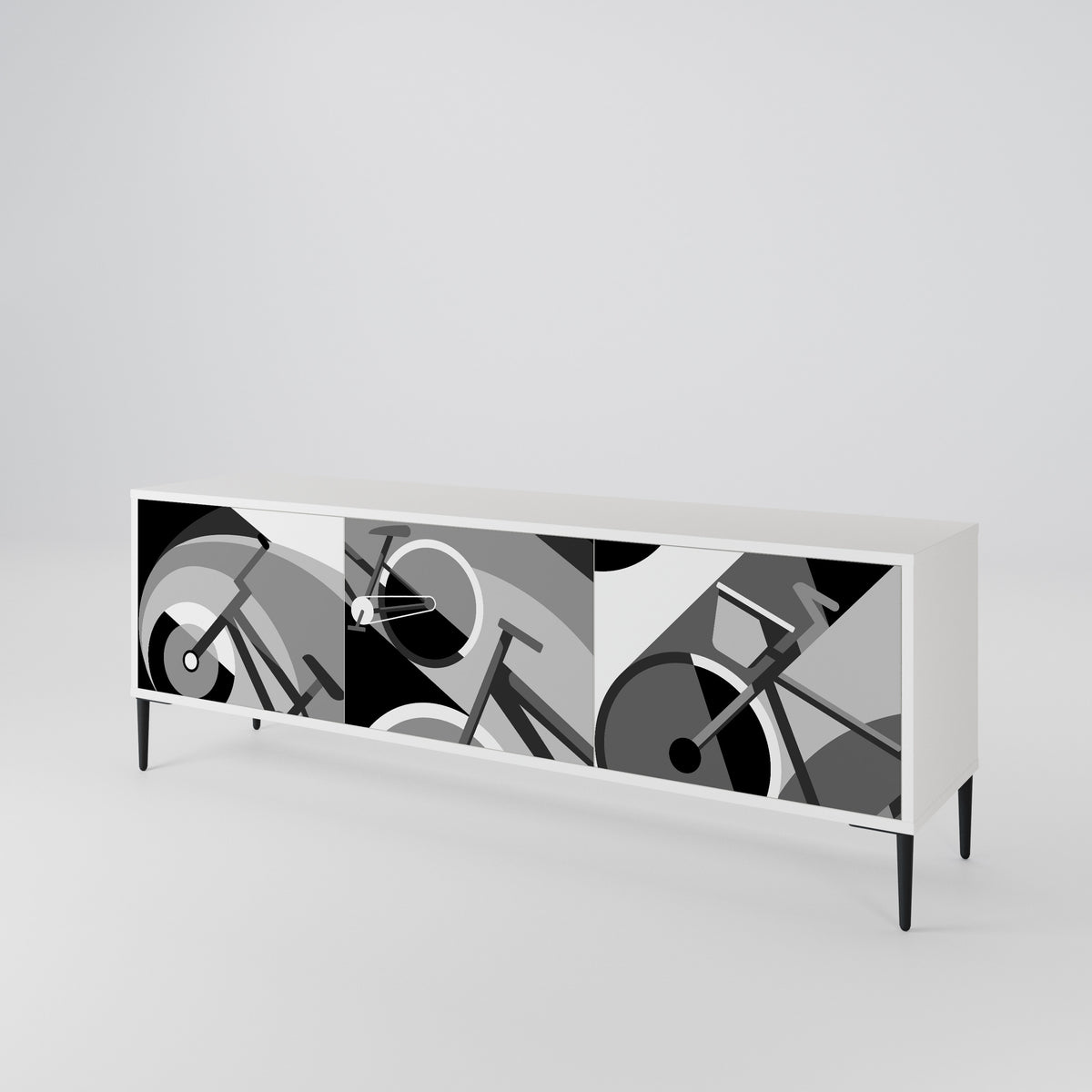 BIKE ENERGY Mueble de TV de 3 Puertas