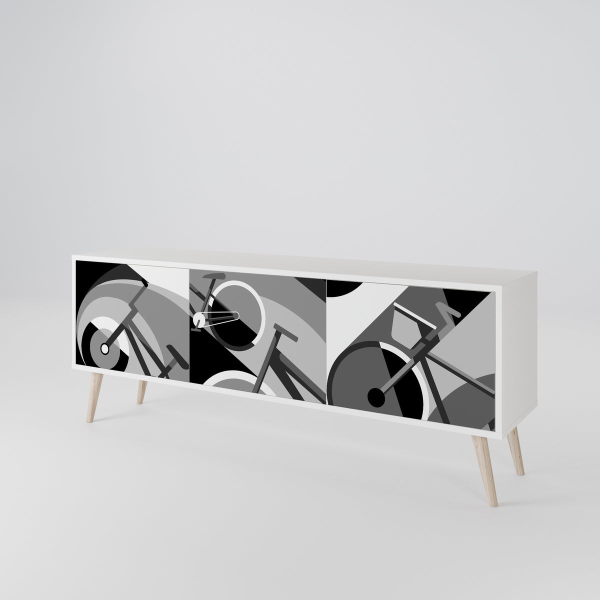 BIKE ENERGY Mueble de TV de 3 Puertas