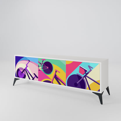 BIKE DREAMS Mueble de TV de 3 Puertas