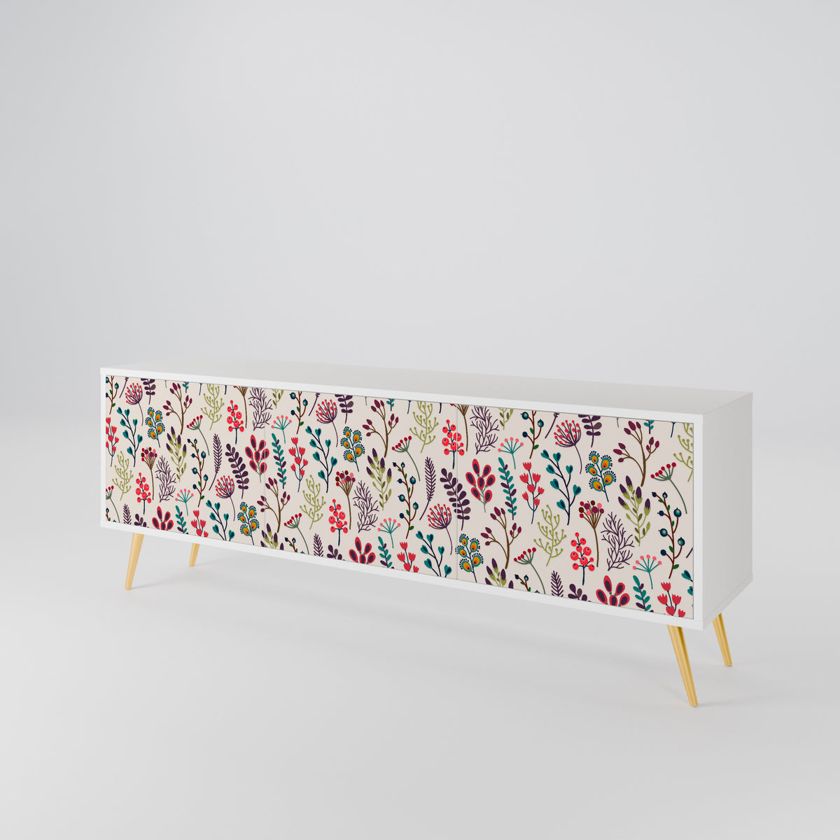 AUTUMN SUNDRIES Mueble de TV de 3 Puertas