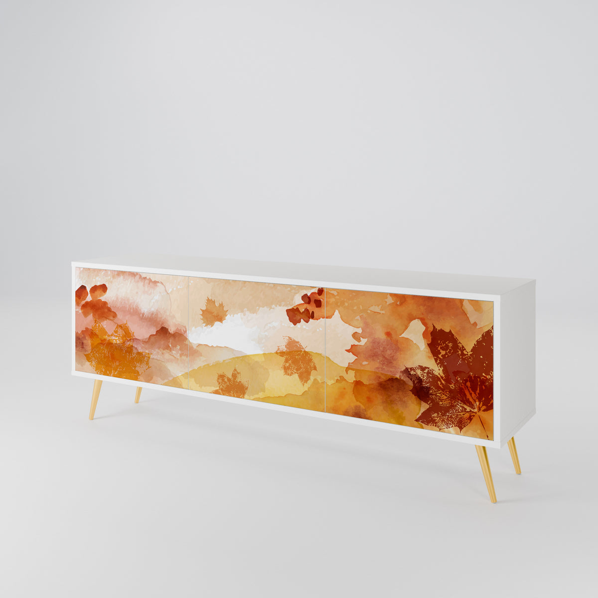 TRACES OF AUTUMN Mueble de TV de 3 Puertas
