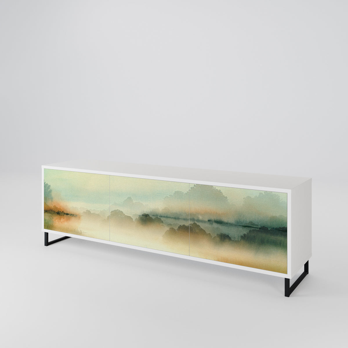 MORNING BY THE LAKE Mueble de TV de 3 Puertas