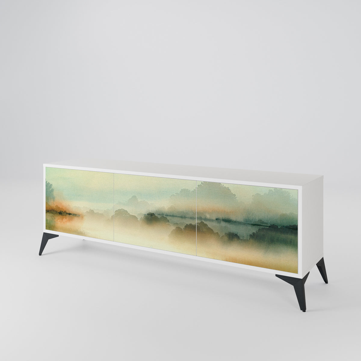 MORNING BY THE LAKE Mueble de TV de 3 Puertas