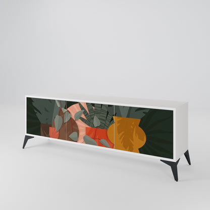 TROPICAL COMPOSITION Mueble de TV de 3 Puertas