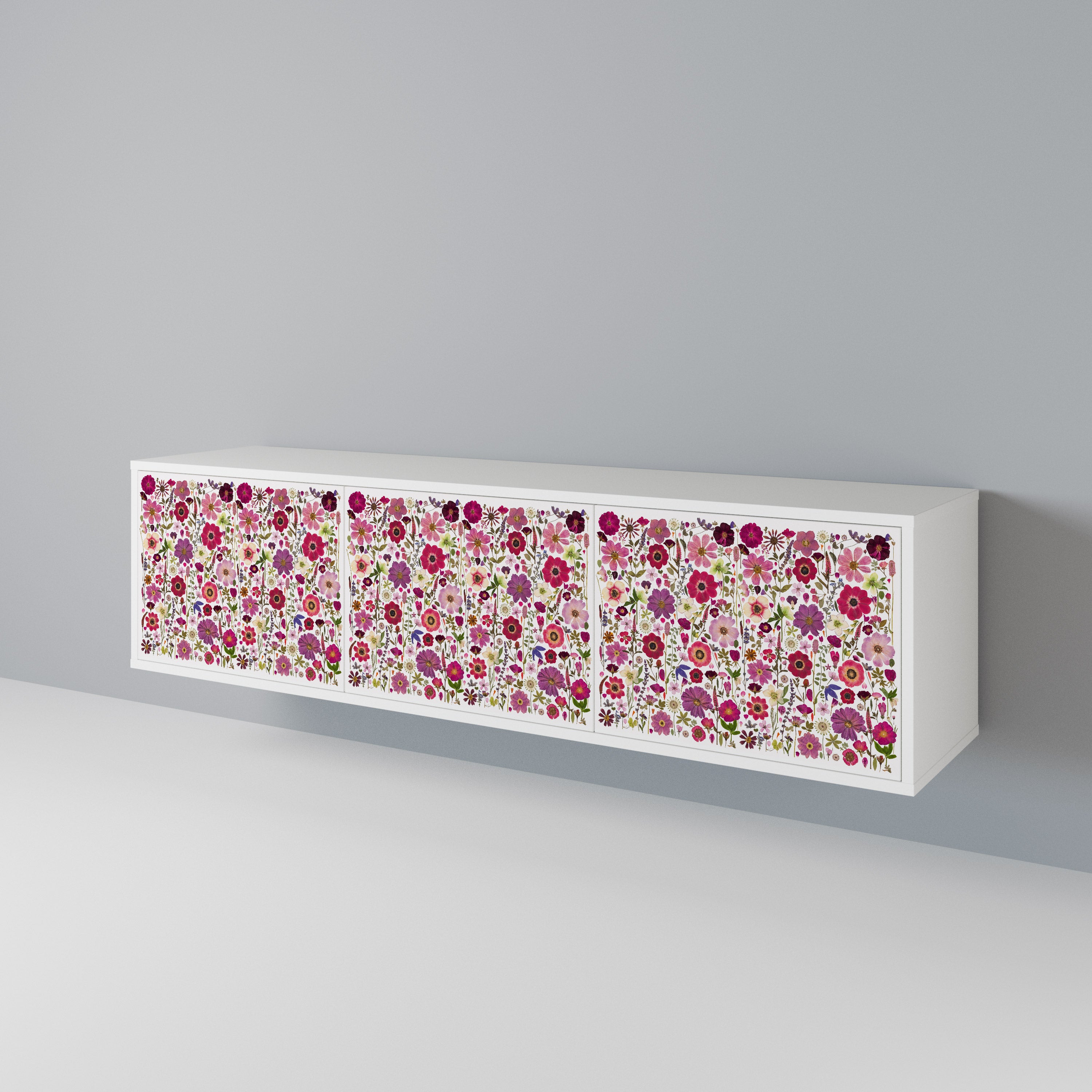 PETAL GARDEN Mueble de TV de 3 Puertas