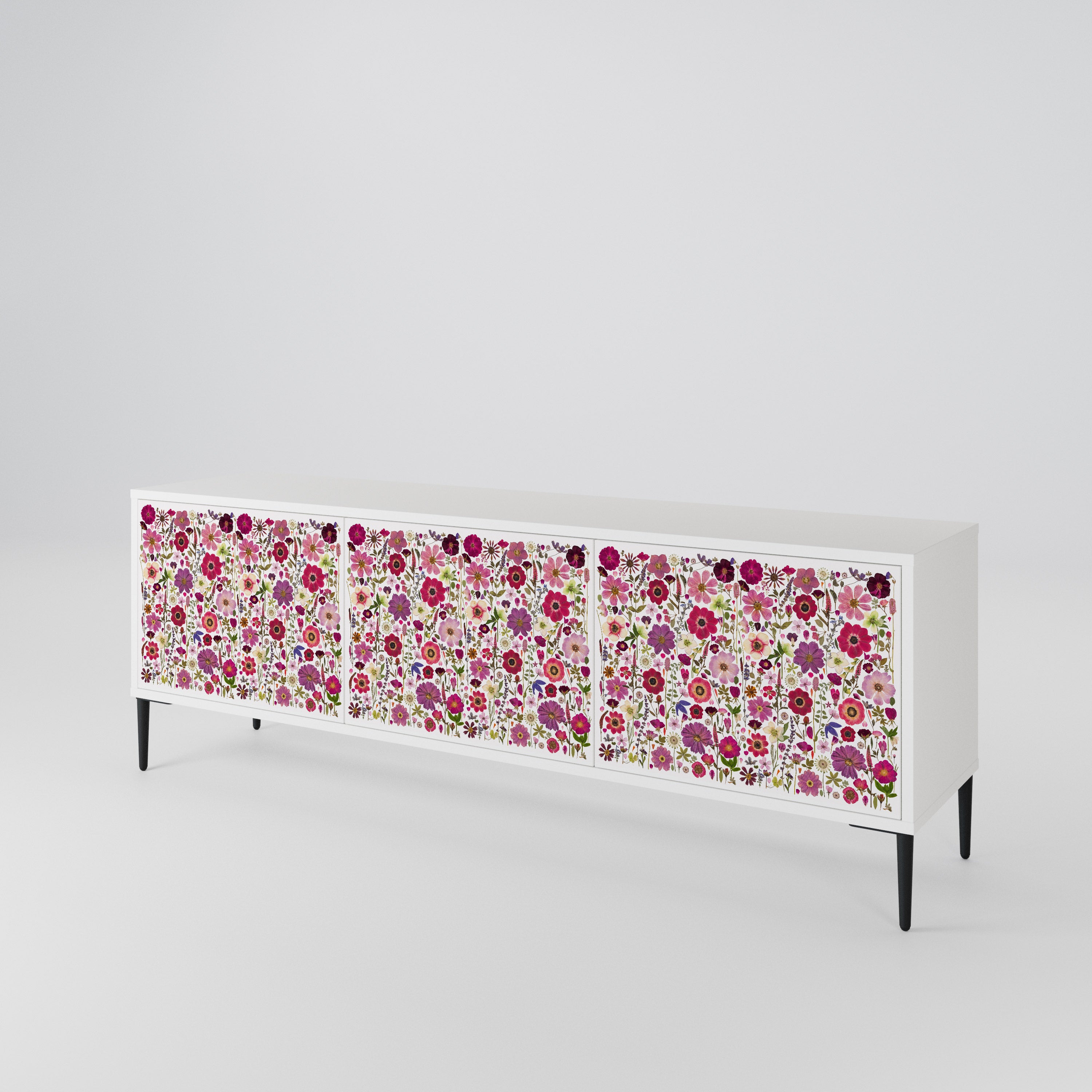 PETAL GARDEN Mueble de TV de 3 Puertas