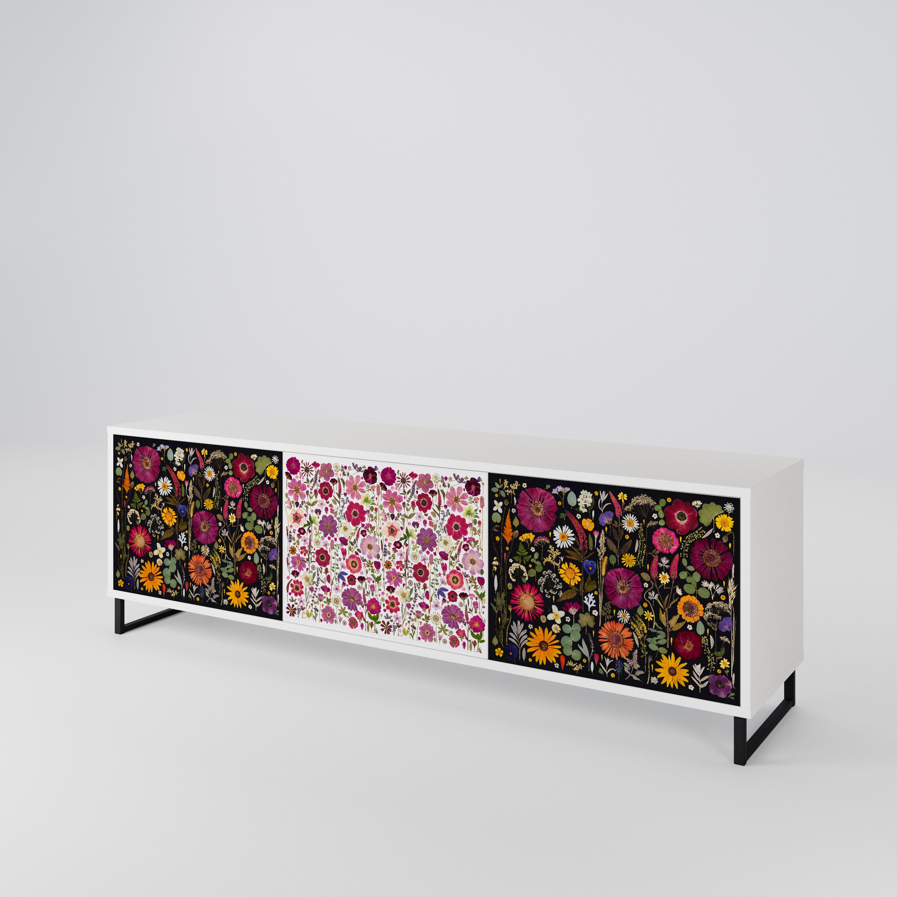 DAYNITE GARDEN Mueble de TV de 3 Puertas