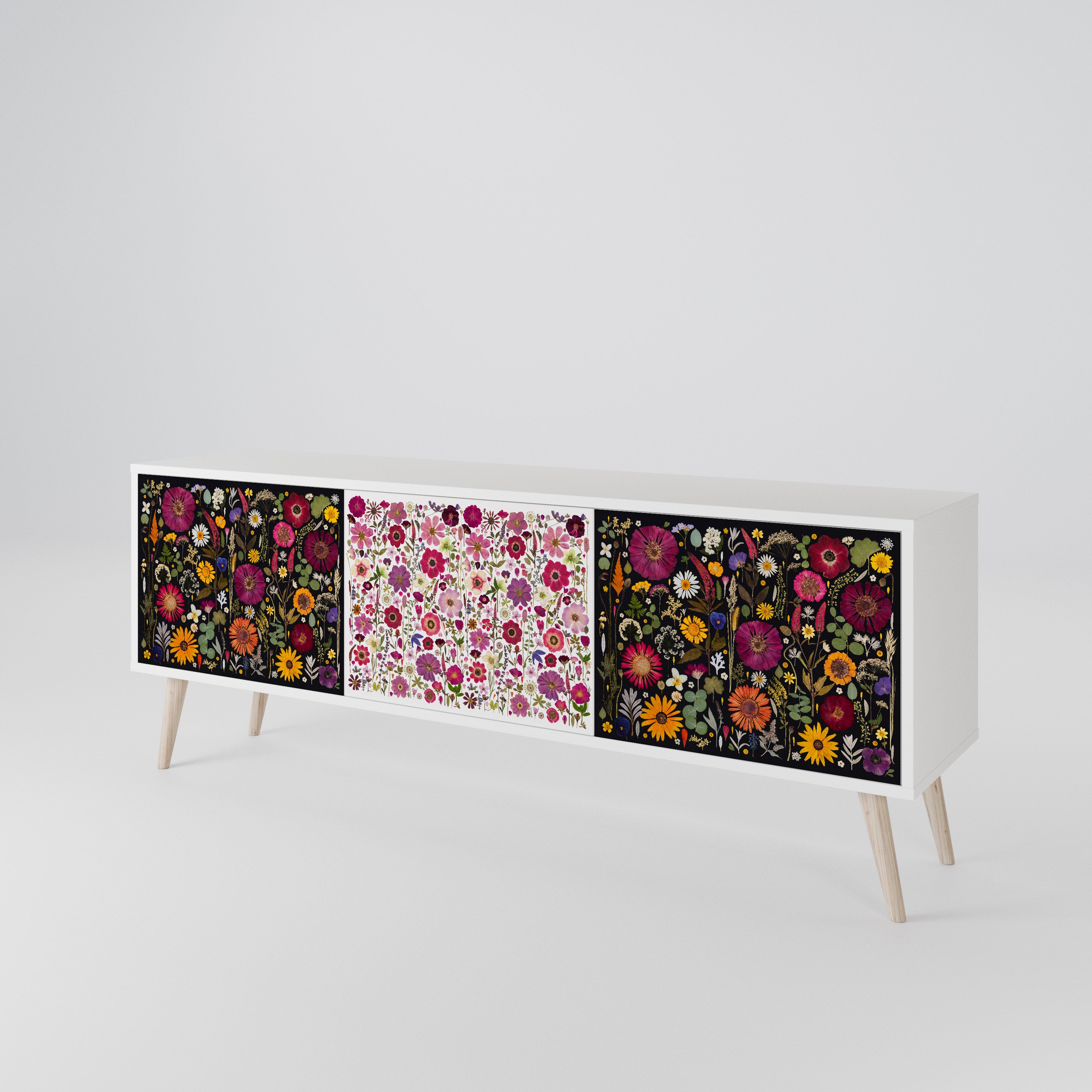 DAYNITE GARDEN Mueble de TV de 3 Puertas