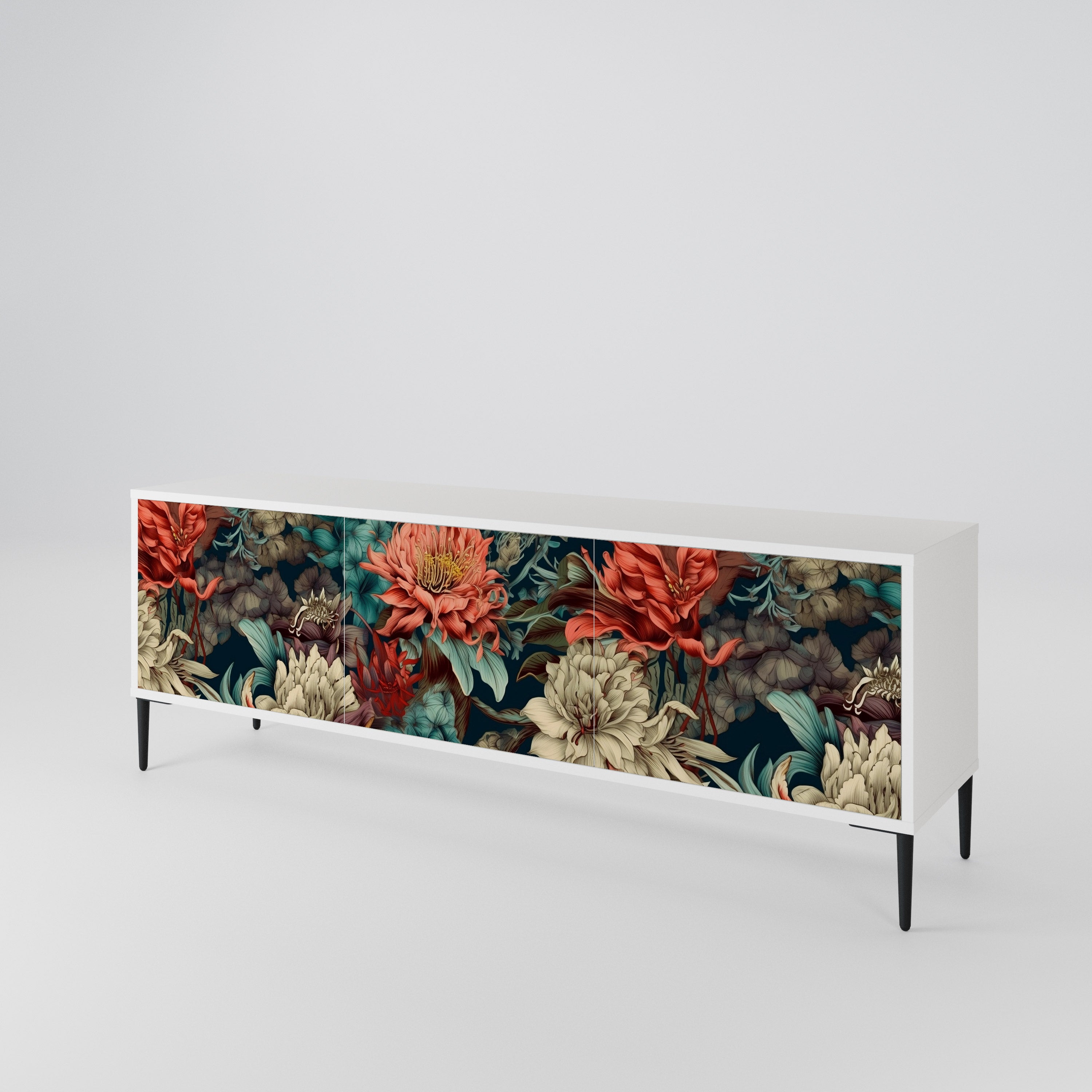 SPROUTING GRACE 3-Door TV Cabinet
