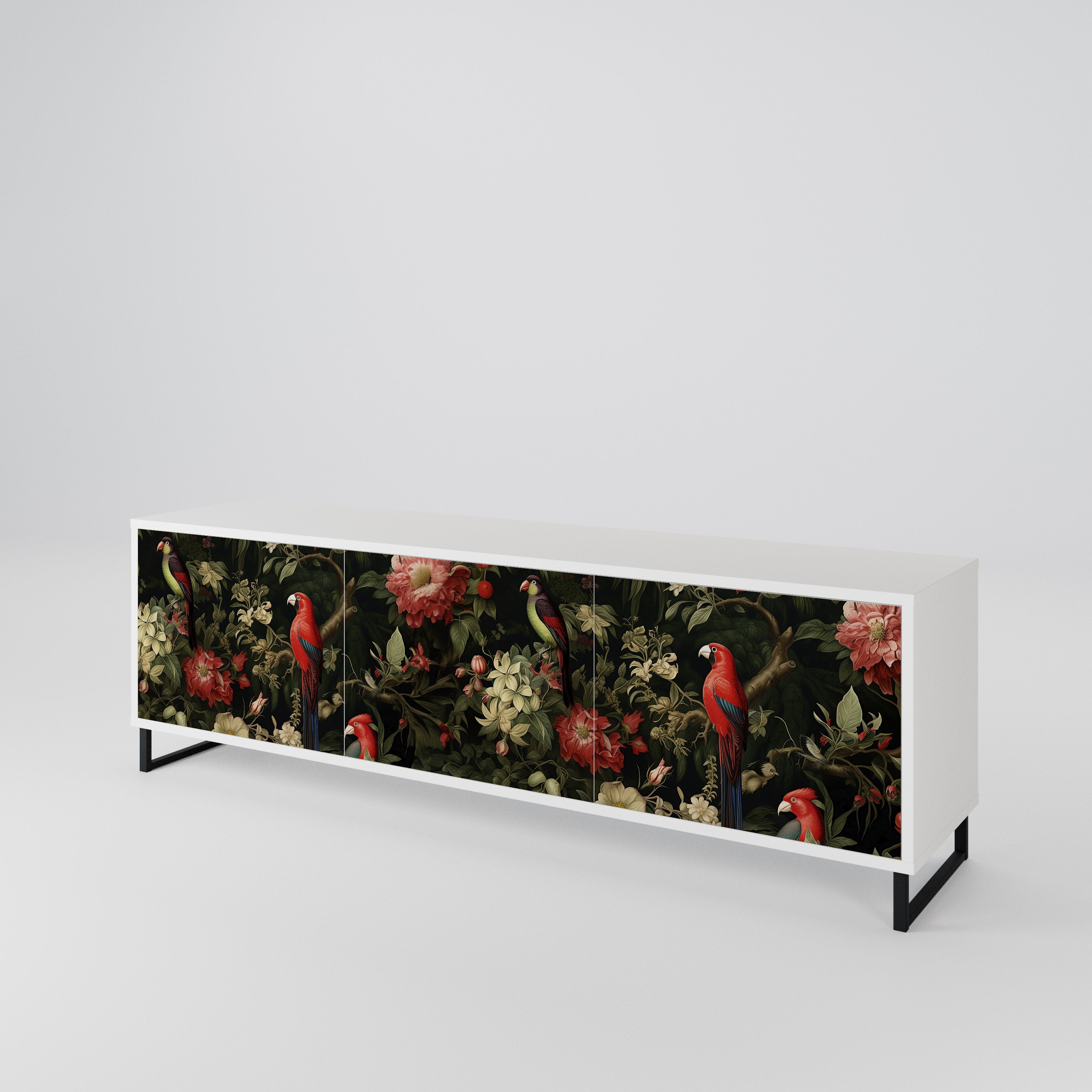 AVIAN GREENERY Mueble de TV de 3 Puertas