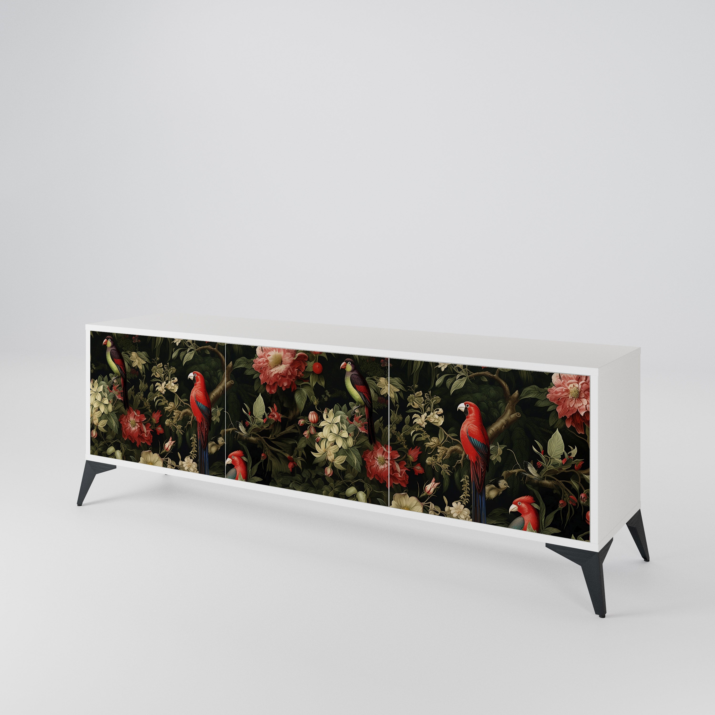 AVIAN GREENERY Mueble de TV de 3 Puertas