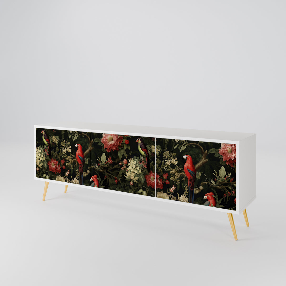 AVIAN GREENERY Mueble de TV de 3 Puertas