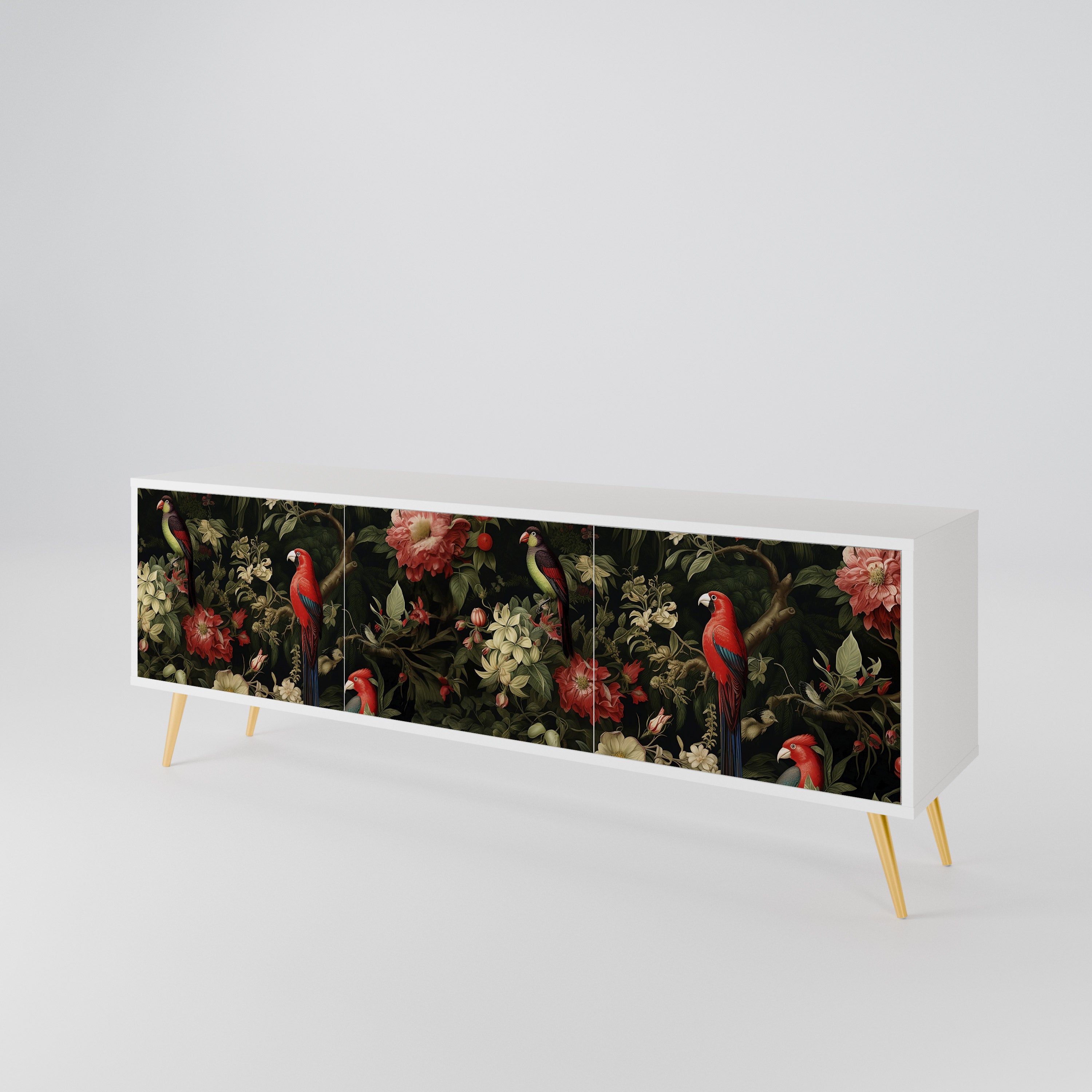 AVIAN GREENERY Mueble de TV de 3 Puertas