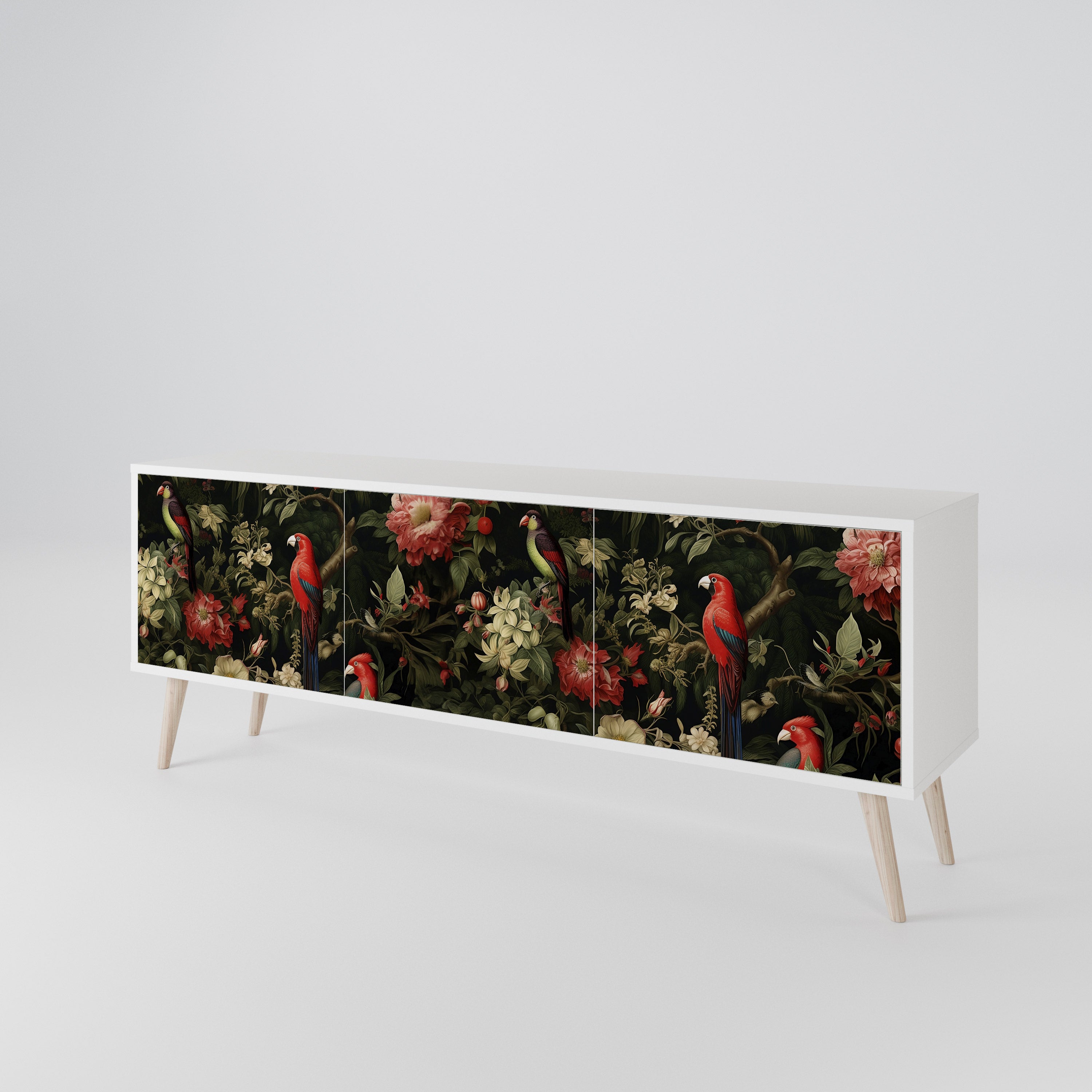 AVIAN GREENERY Mueble de TV de 3 Puertas