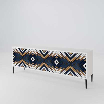 ARTFUL GEOMETRY Mueble de TV de 3 Puertas