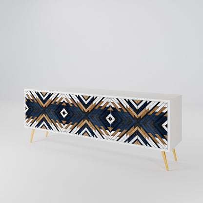 ARTFUL GEOMETRY Mueble de TV de 3 Puertas