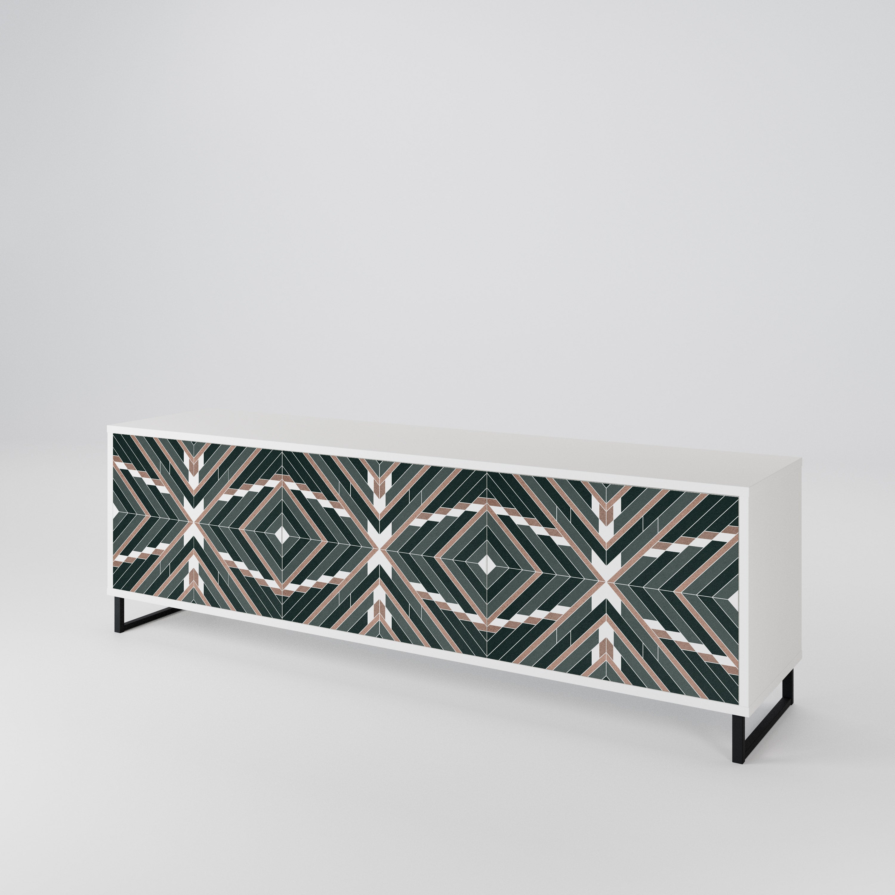 DIMENSION DELIGHTS Mueble de TV de 3 Puertas