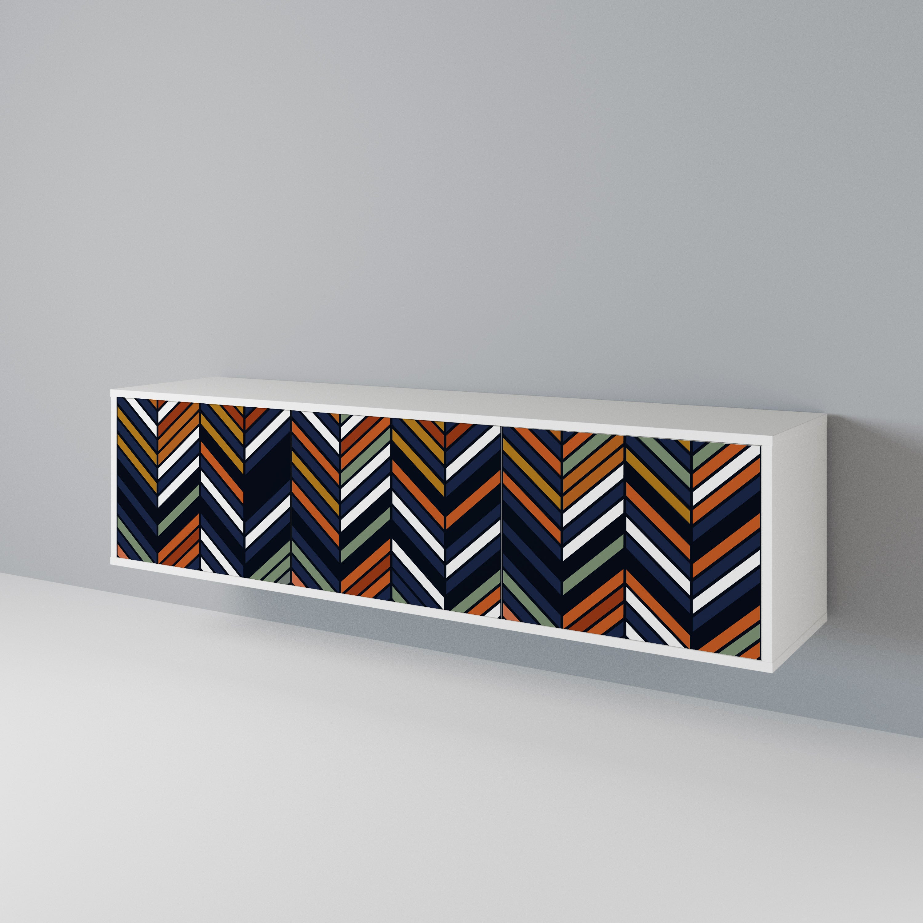 VIBRANT PATCHWORK Mueble de TV de 3 Puertas