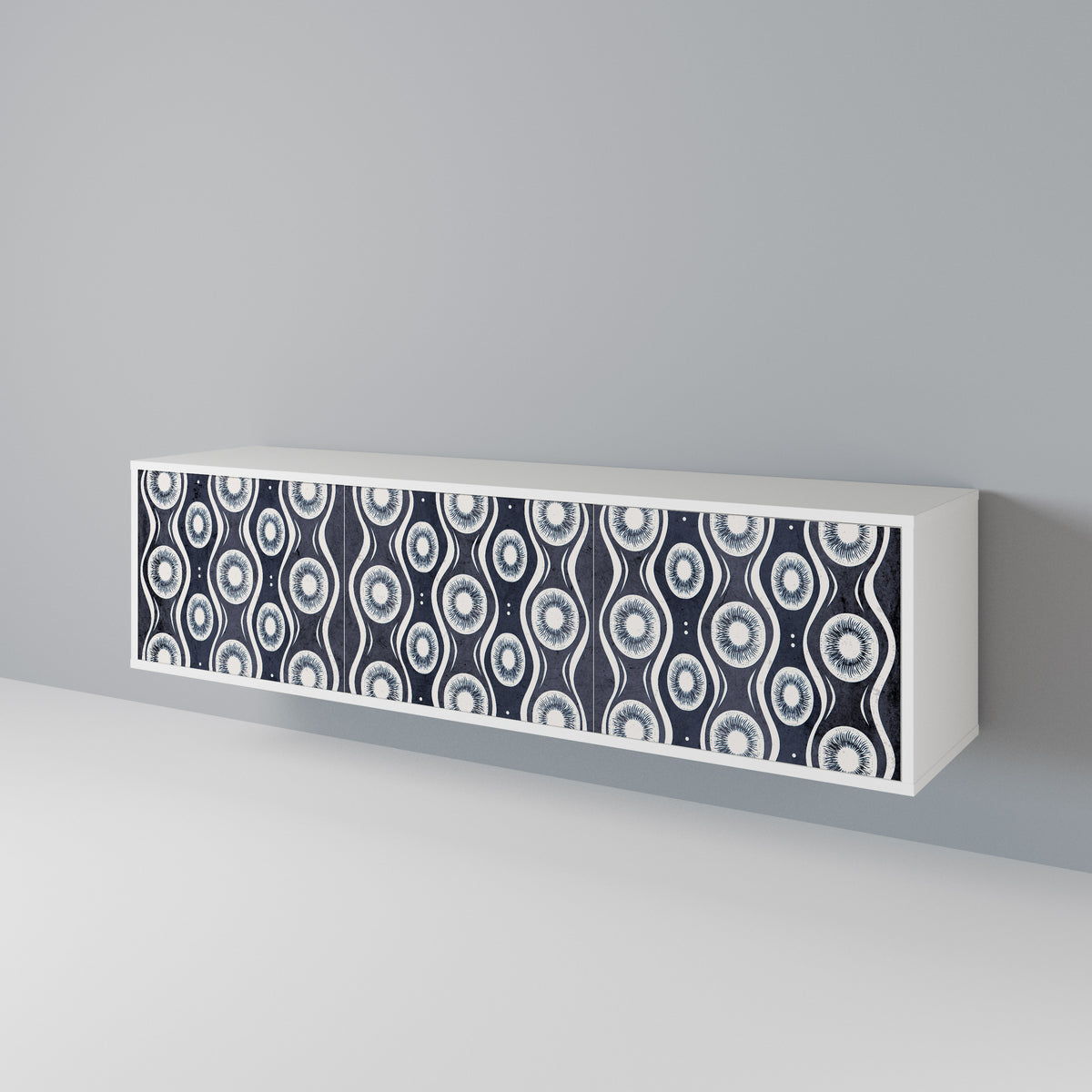 GRAPHITE EYES Mueble de TV de 3 Puertas
