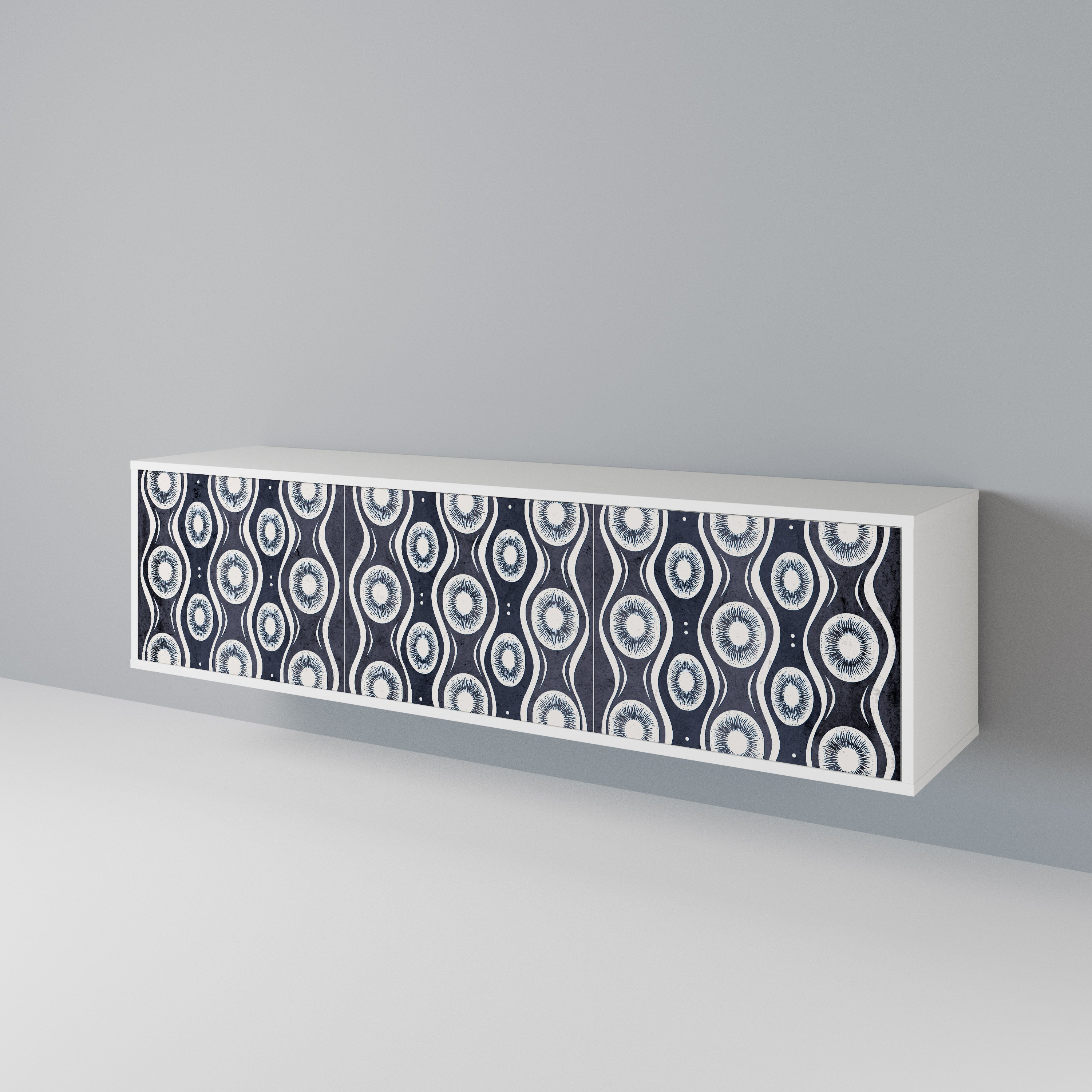 GRAPHITE EYES Mueble de TV de 3 Puertas
