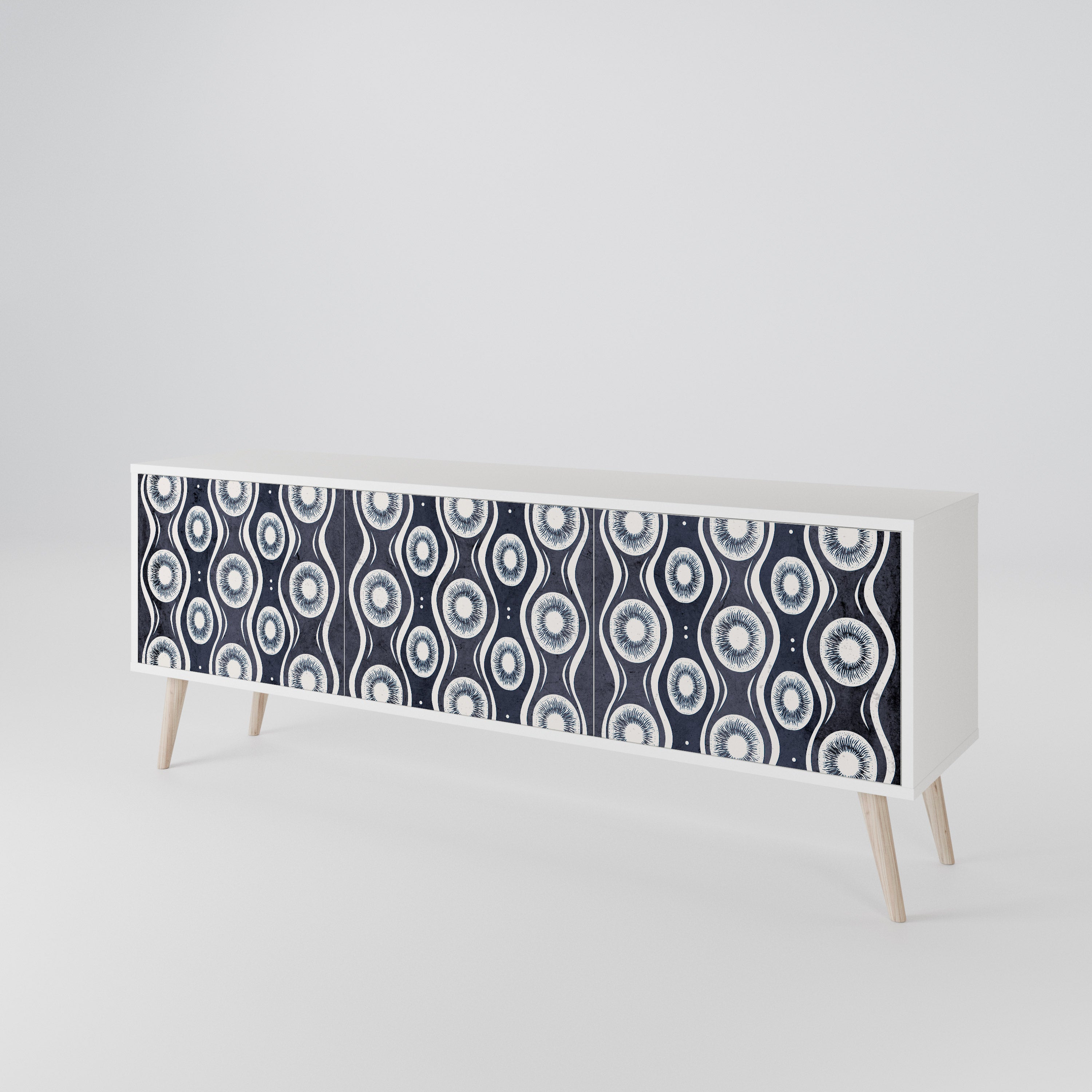 GRAPHITE EYES Mueble de TV de 3 Puertas