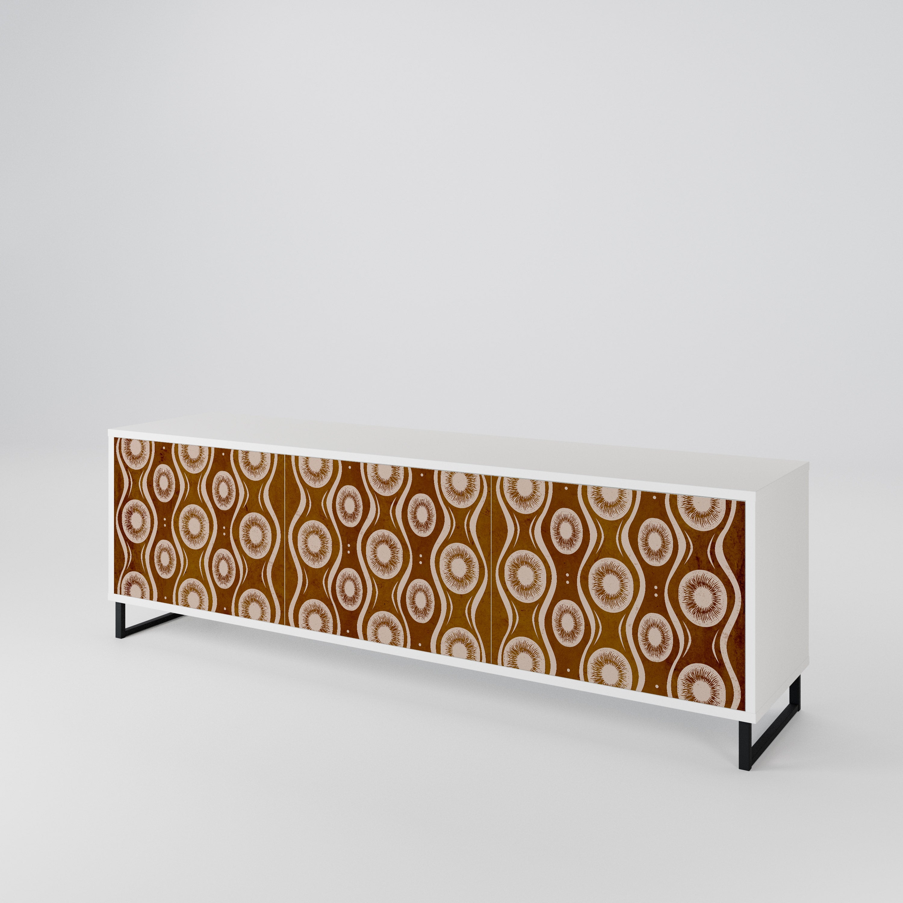 BROWN EYES Mueble de TV de 3 Puertas