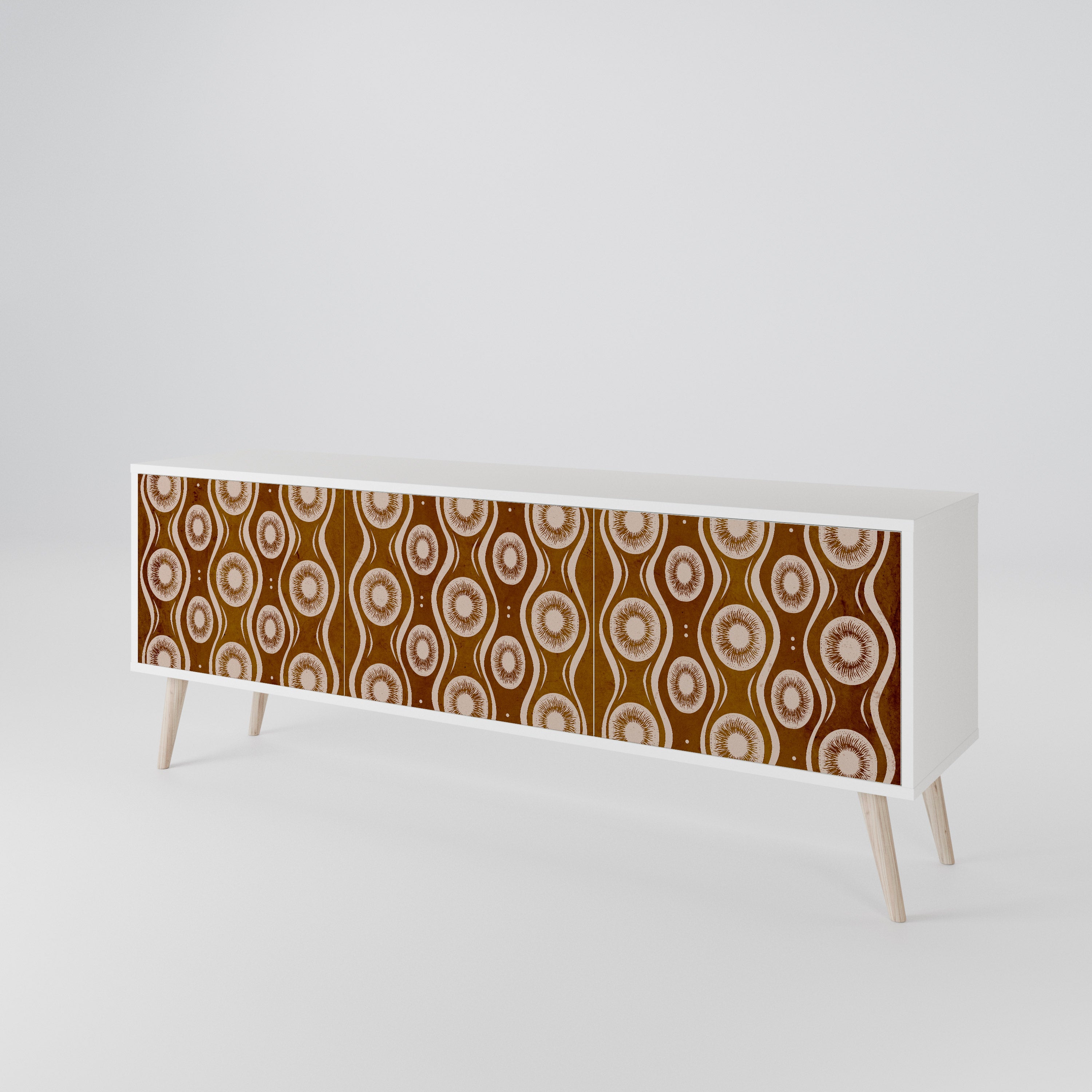 BROWN EYES Mueble de TV de 3 Puertas