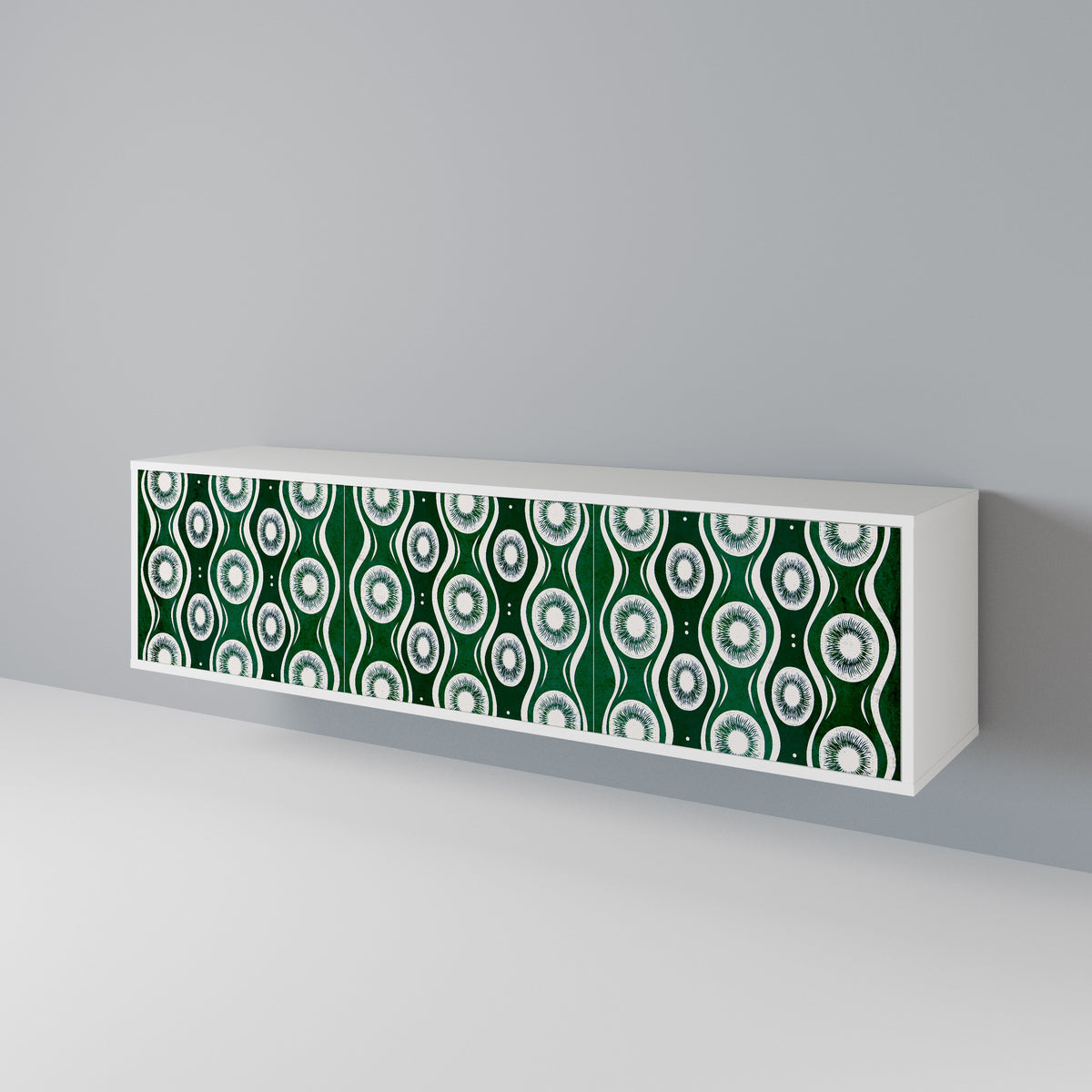 GREEN EYES Mueble de TV de 3 Puertas