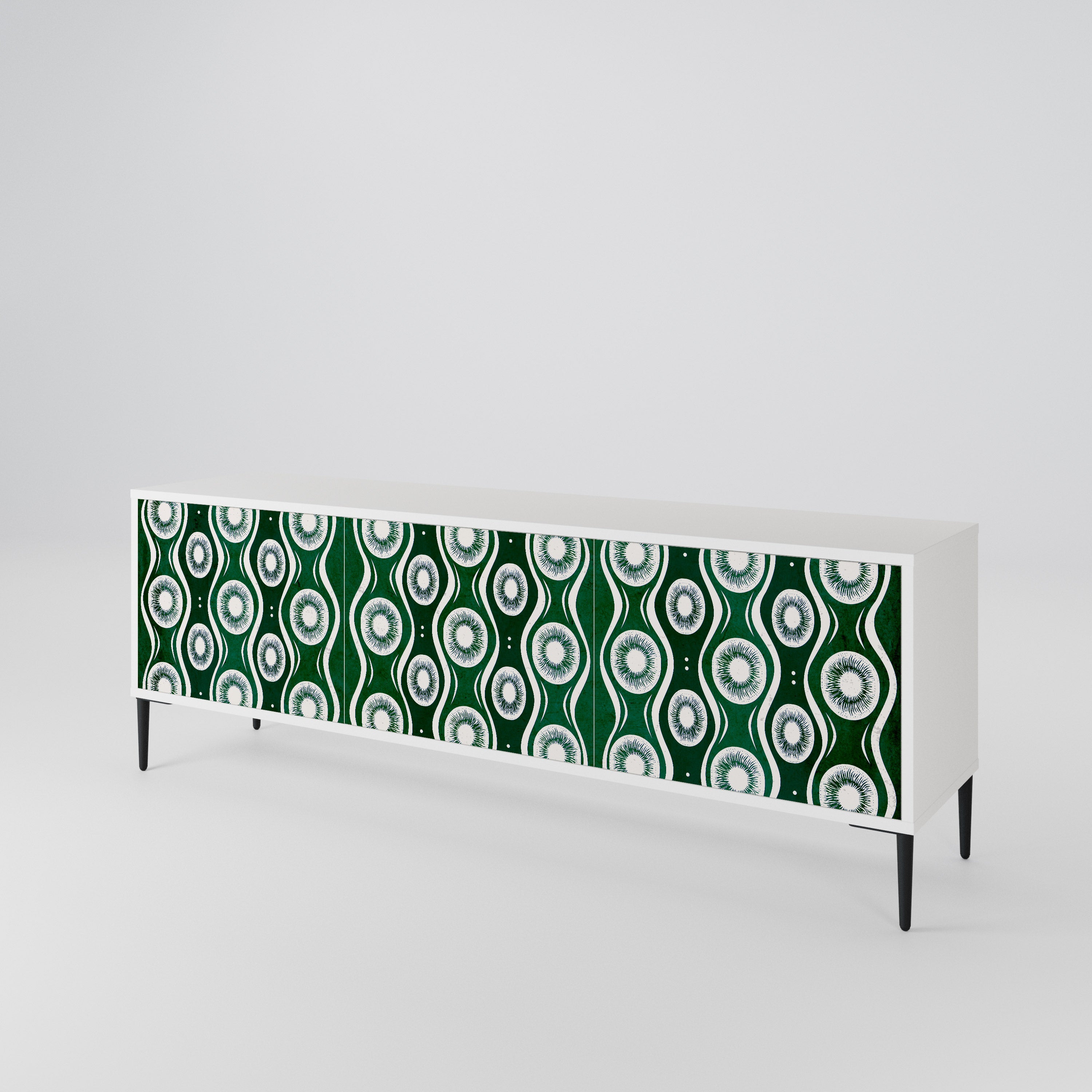 GREEN EYES Mueble de TV de 3 Puertas